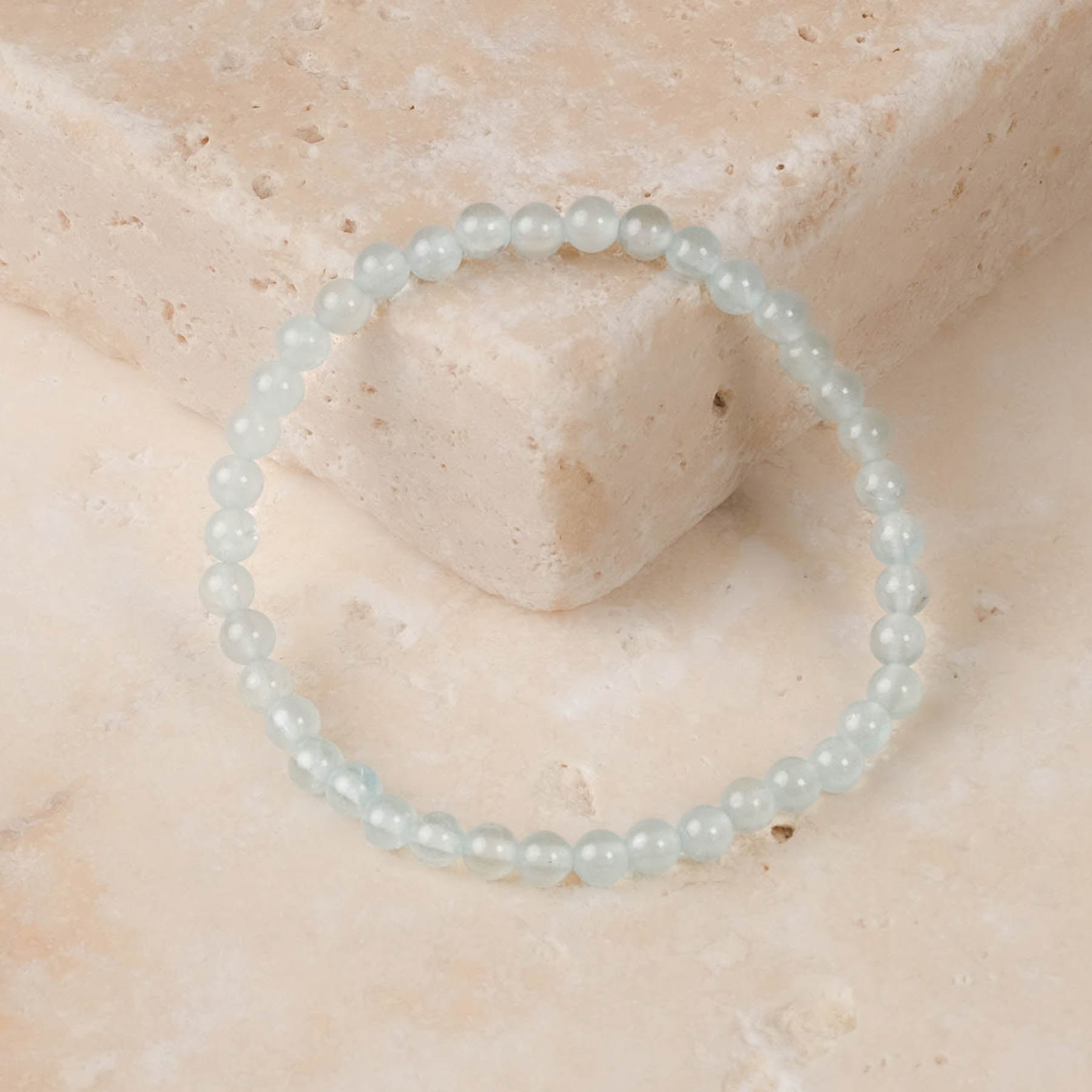 Edelstein Armband Aquamarin 4mm
