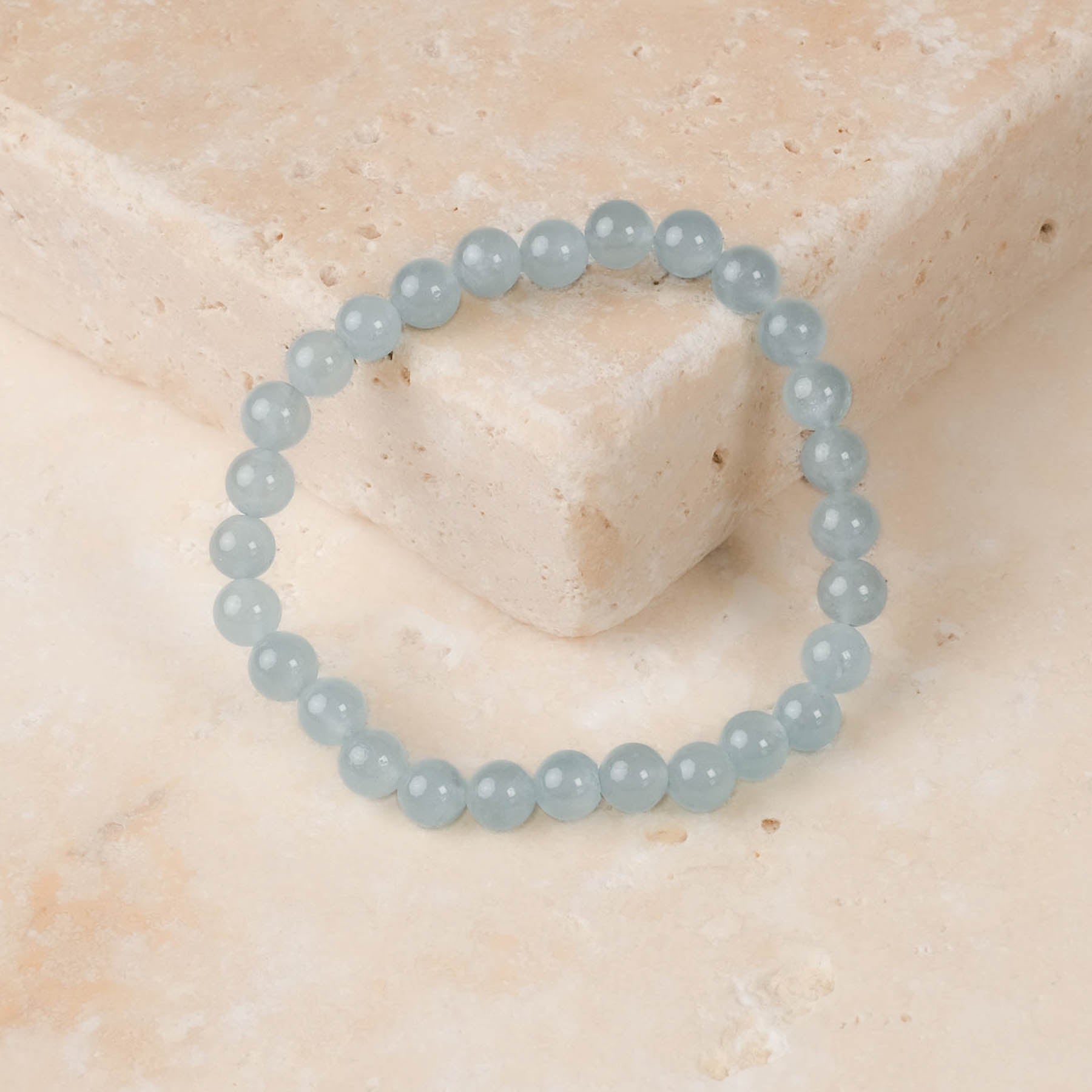Edelstein Armband Aquamarin 6mm