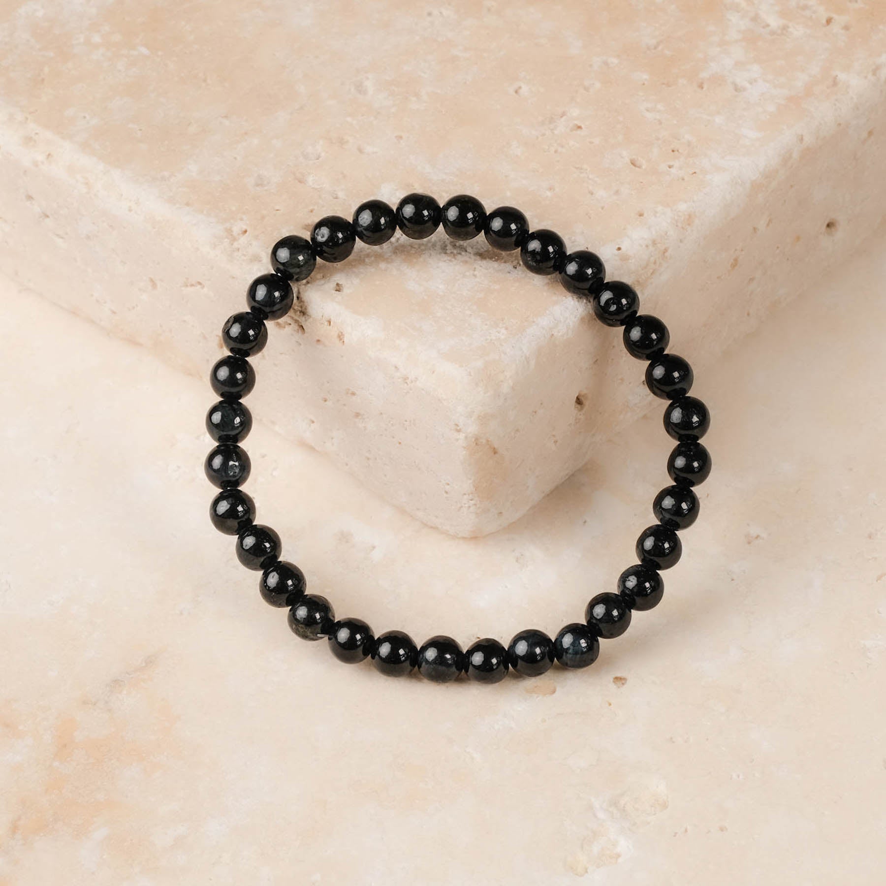 Edelstein Armband blaues Tigerauge 6mm