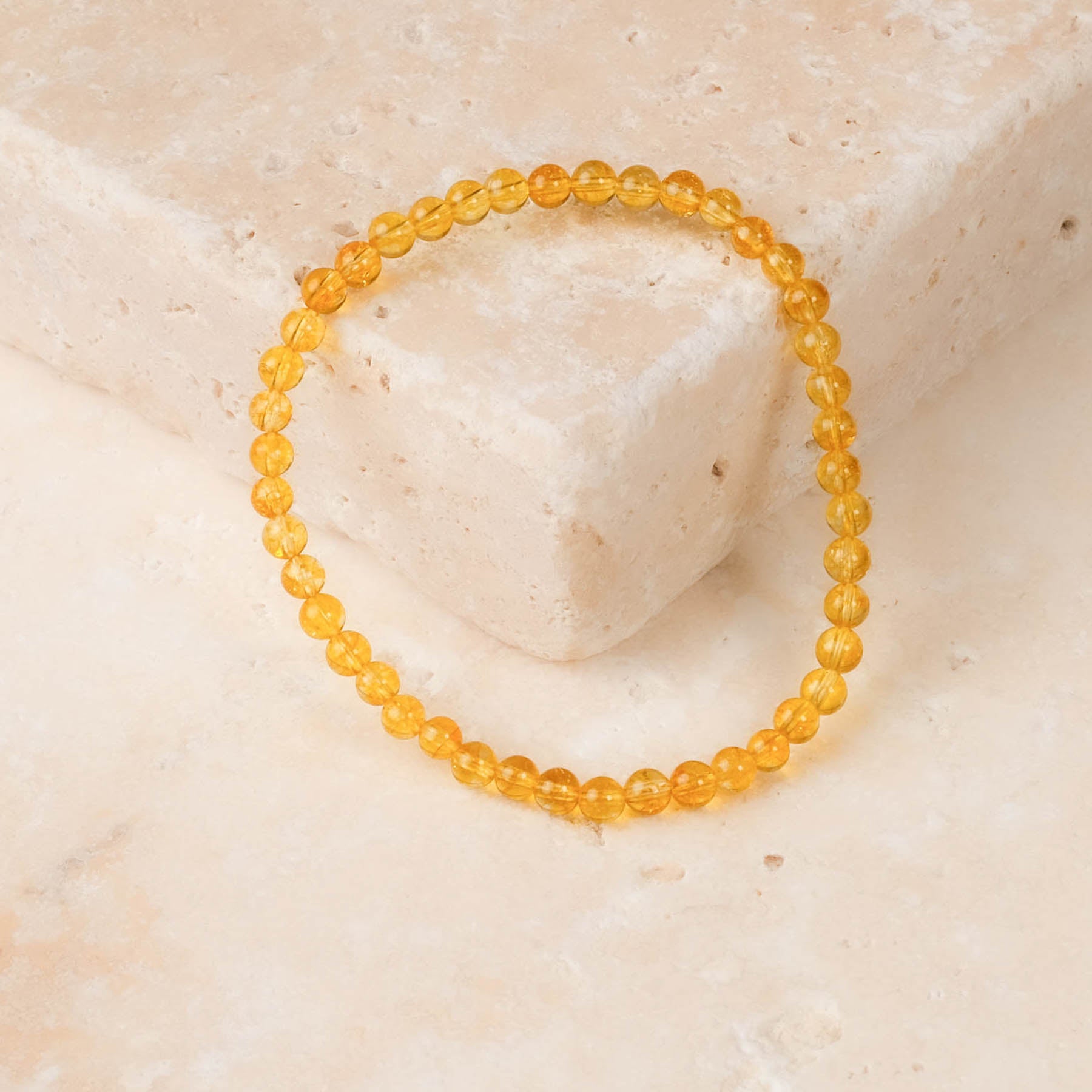 Edelstein Armband Citrin 4mm