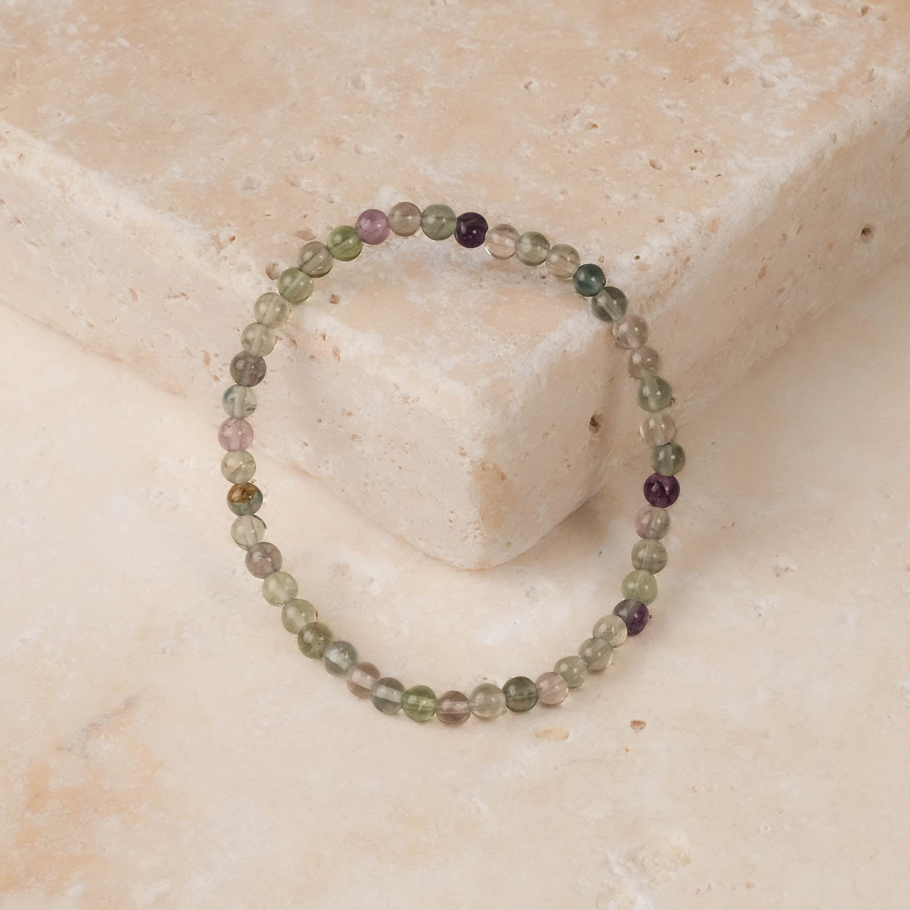 Edelstein Armband Fluorit 4mm