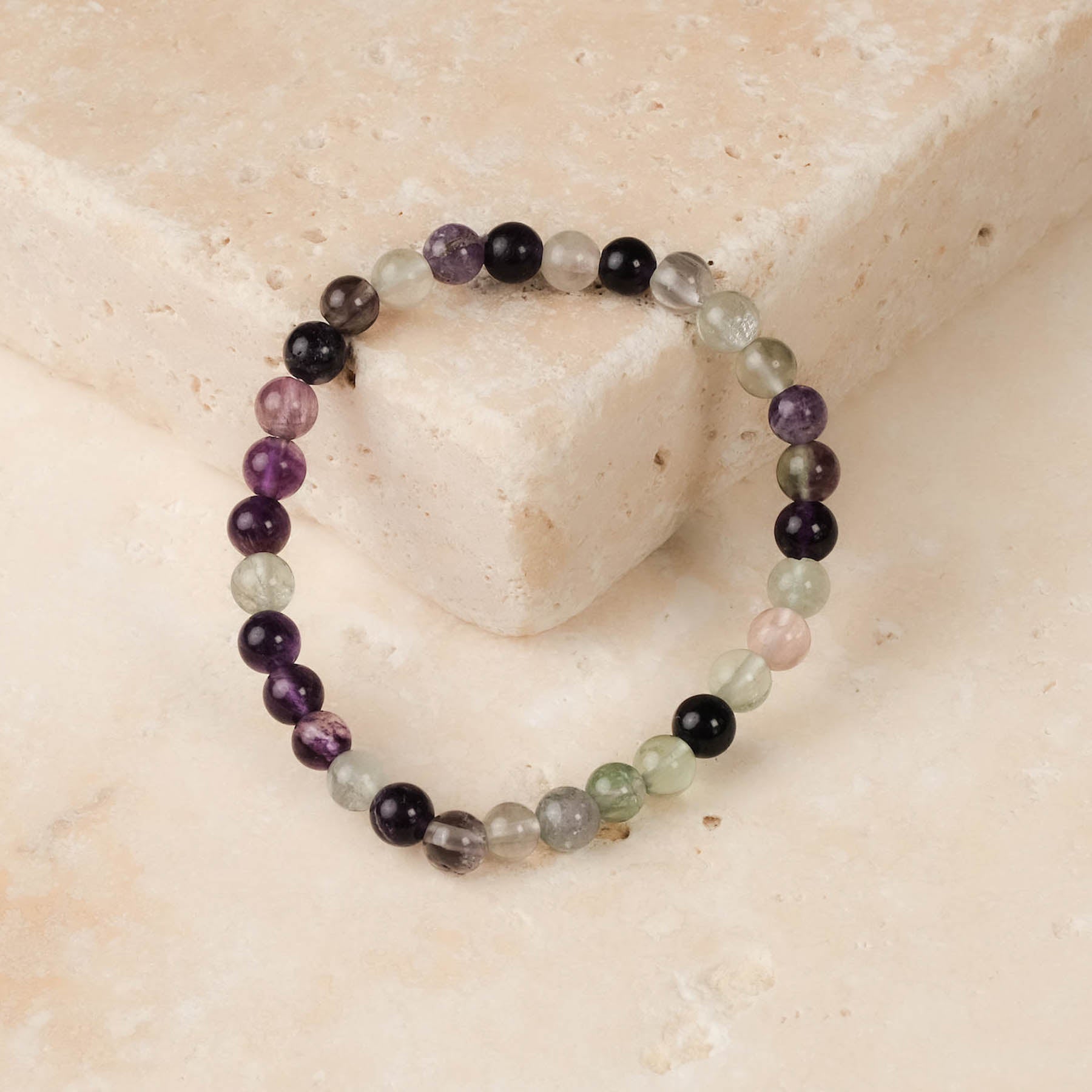 Edelstein Armband Fluorit 6mm Schweizer Shop