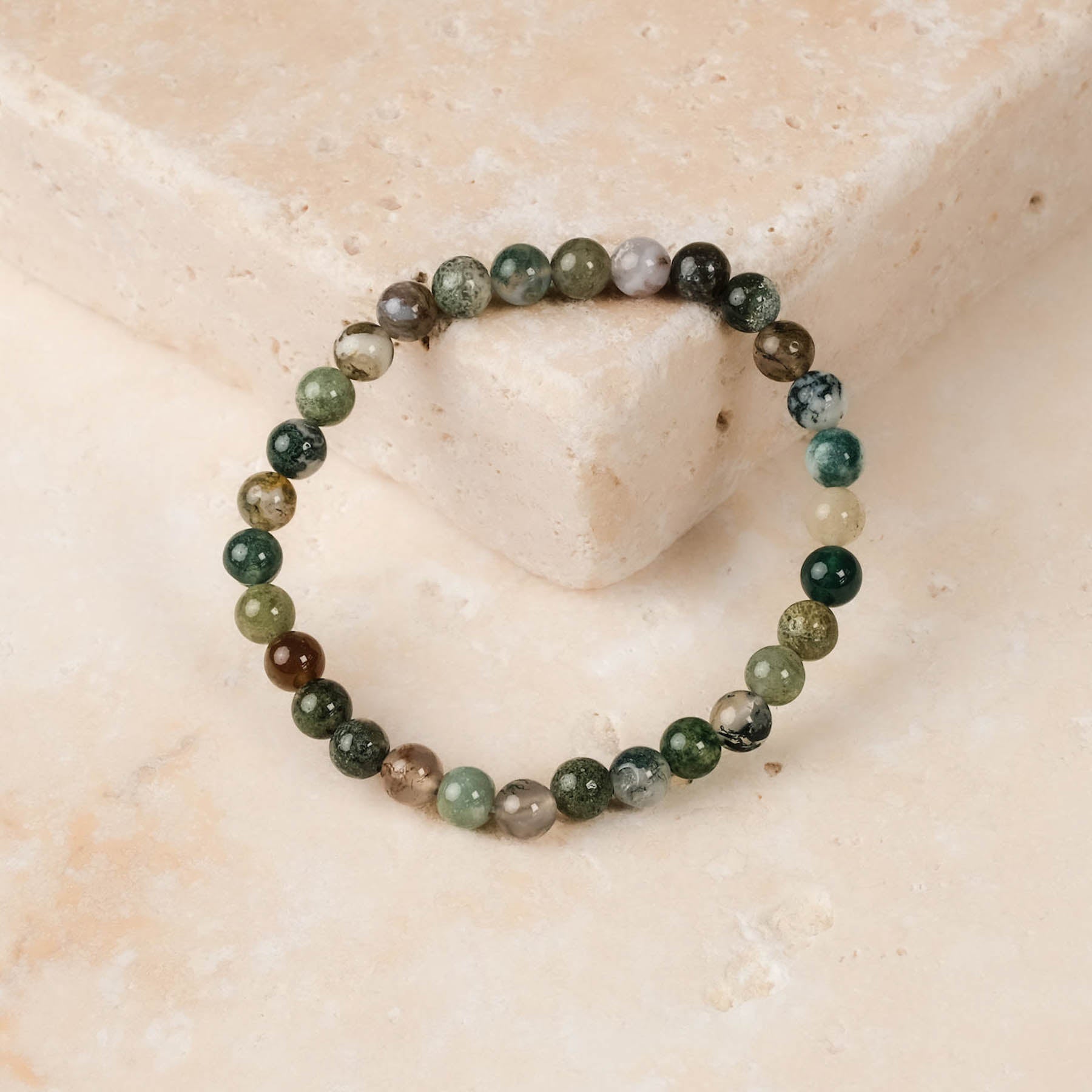 Edelstein Armband Indischer Achat 6mm