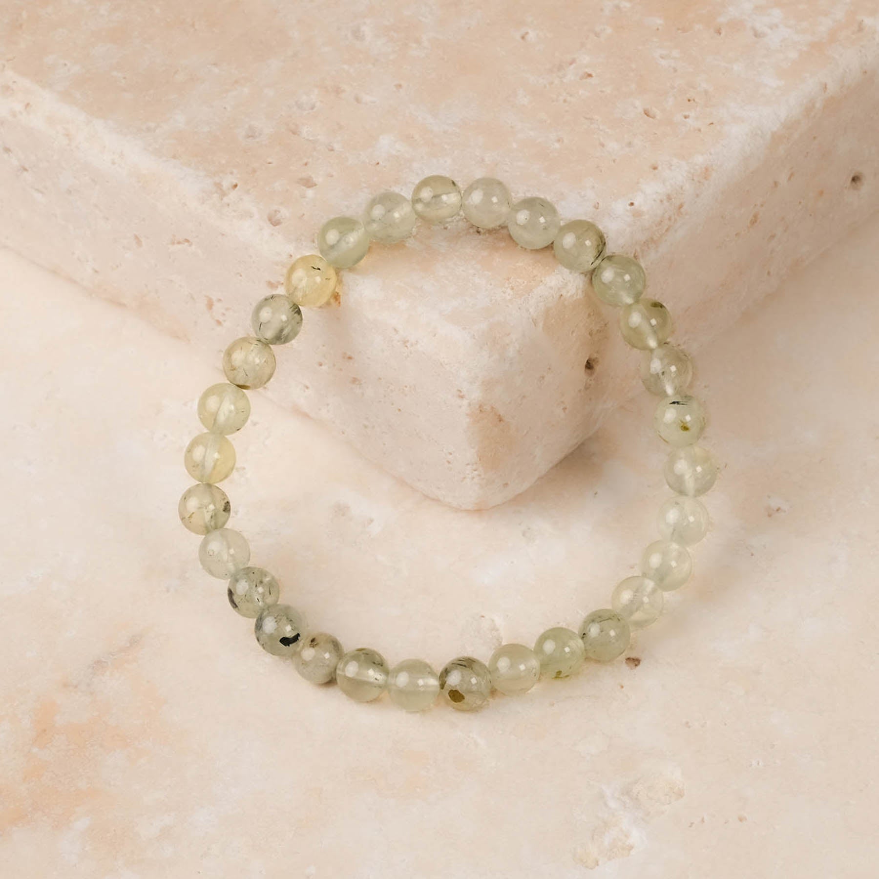 Edelstein Armband Prehnit 6mm