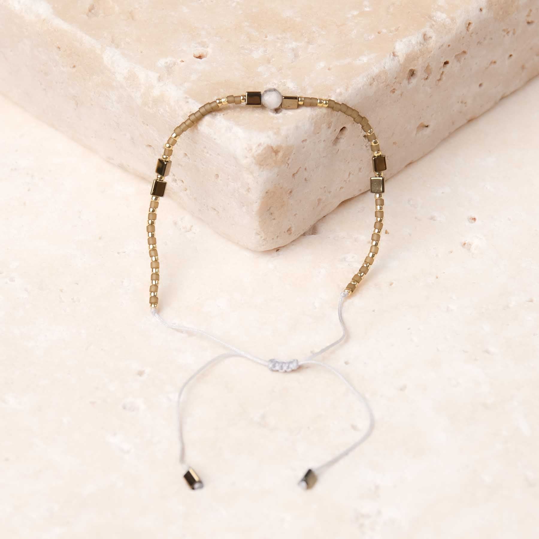 Freundschaftsarmband Miyuki für Erwachsene und Kinder braun