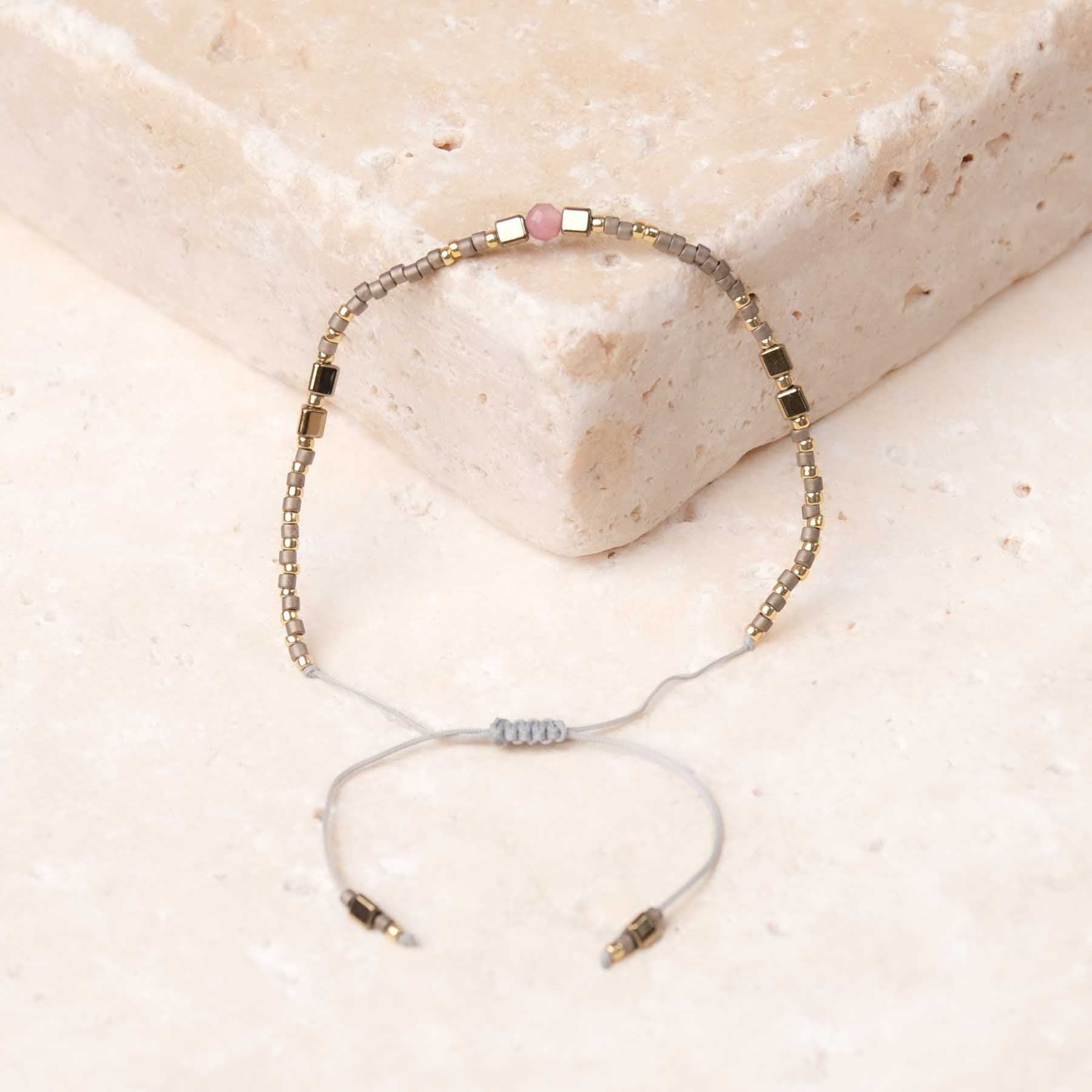 Freundschaftsarmband Miyuki violett