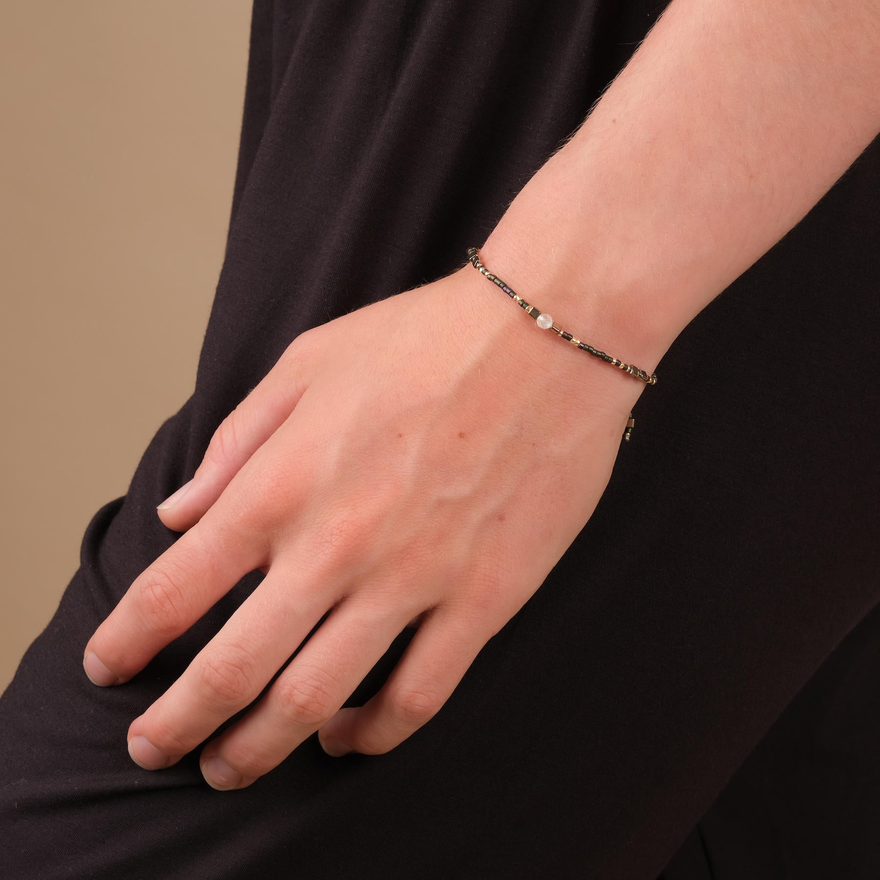 Freundschaftsarmband Miyuki für Erwachsene und Kinder espresso