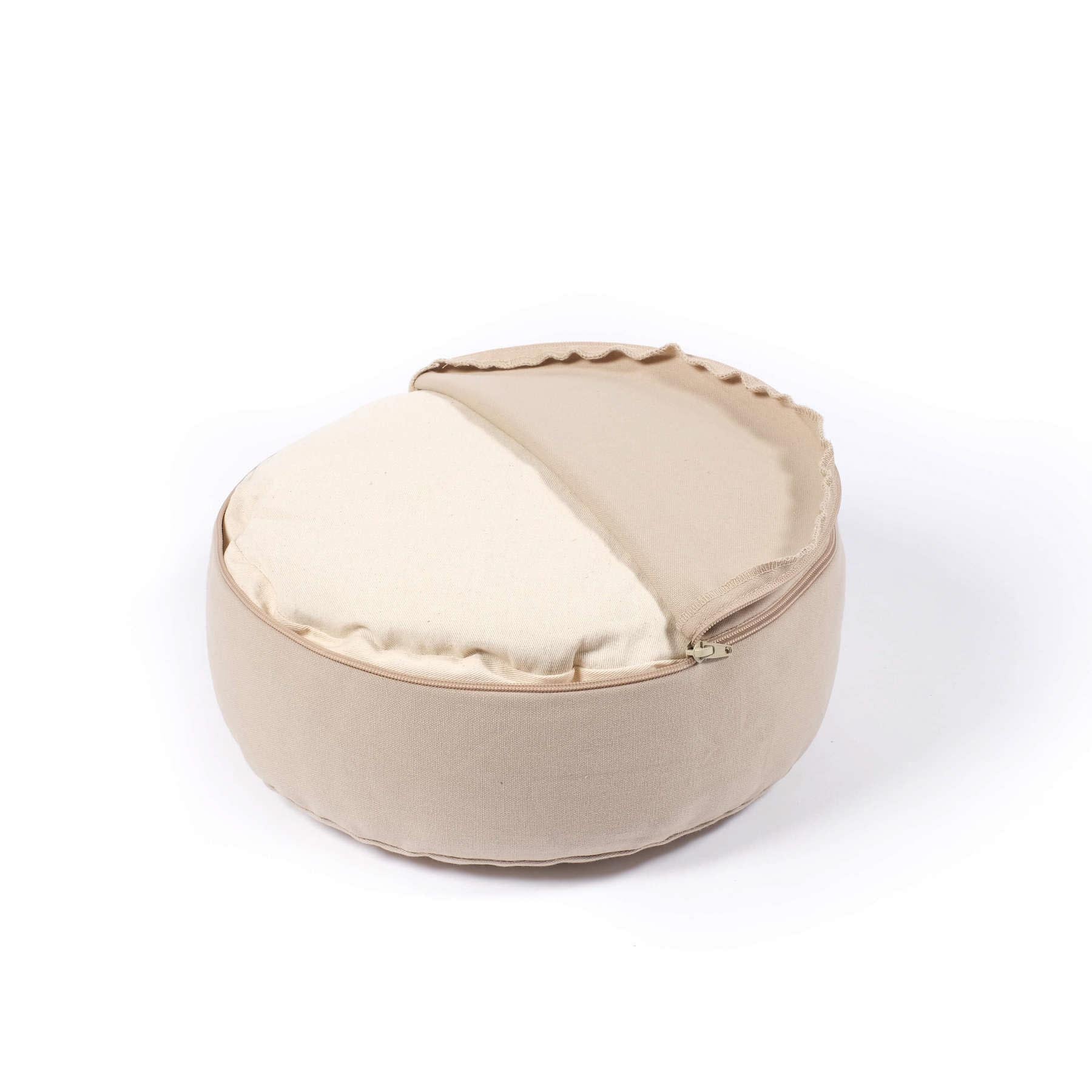 Meditationskissen Blume des Lebens SMALL sand