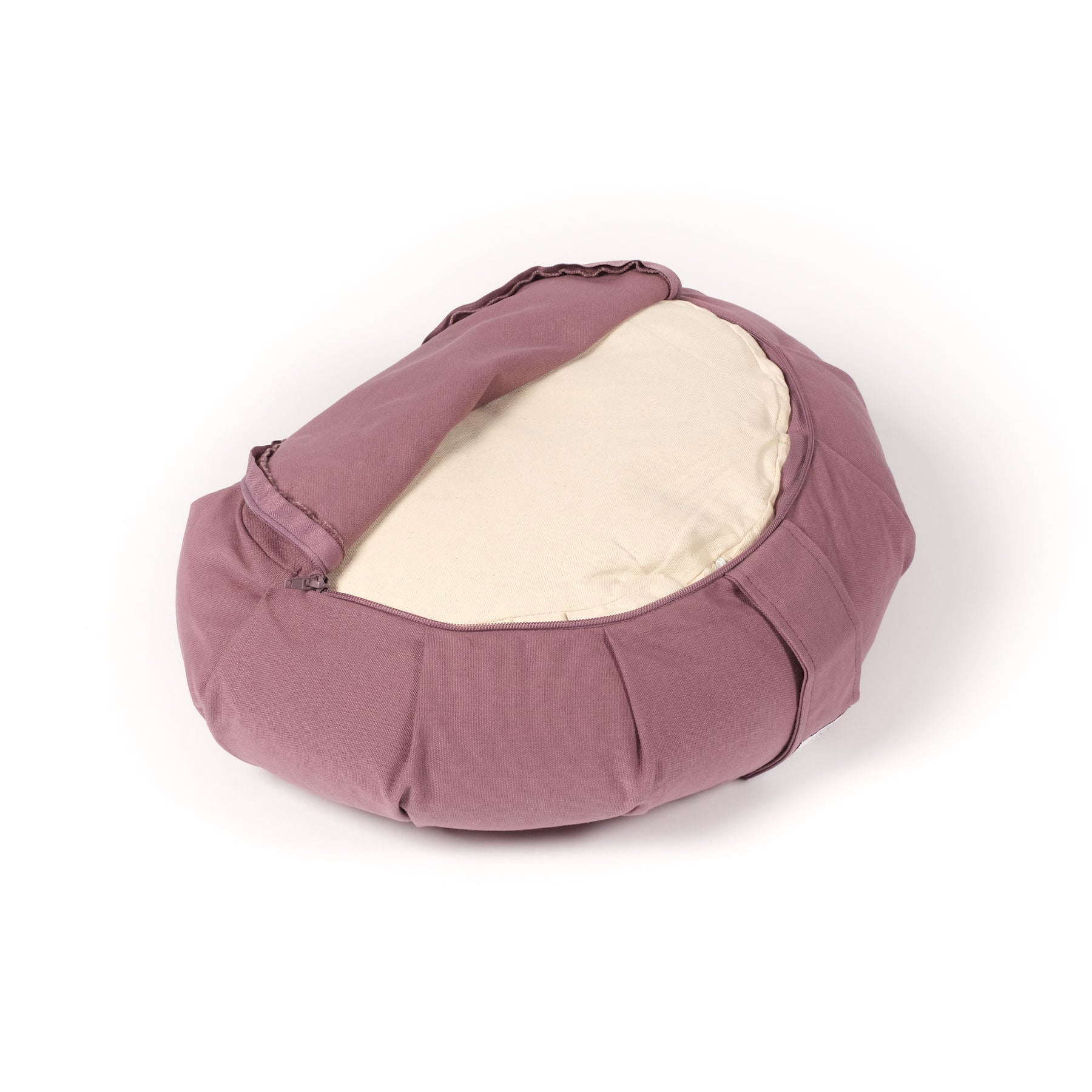Meditationskissen Halbmond Zafu uni mauve
