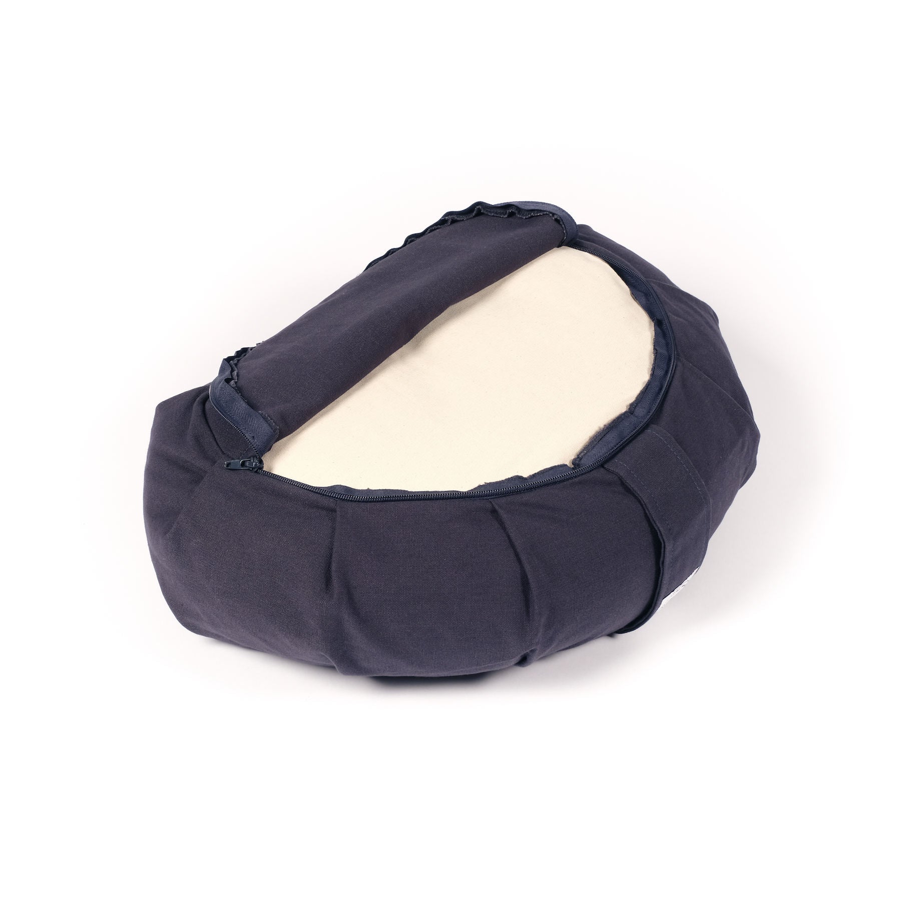 Meditationskissen Halbmond Zafu uni navy