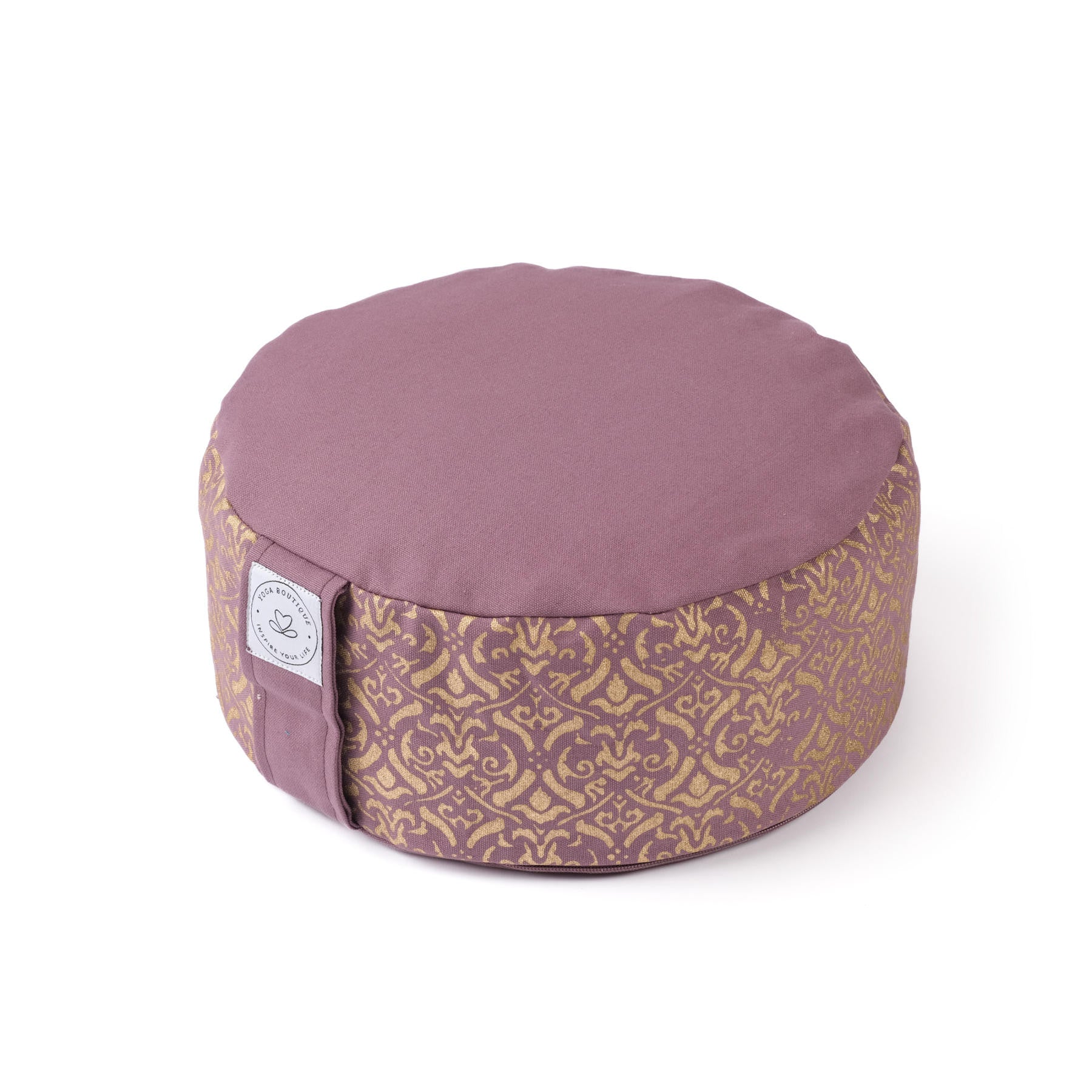 Meditationskissen Taj Mahal gold Blockprint lavendel