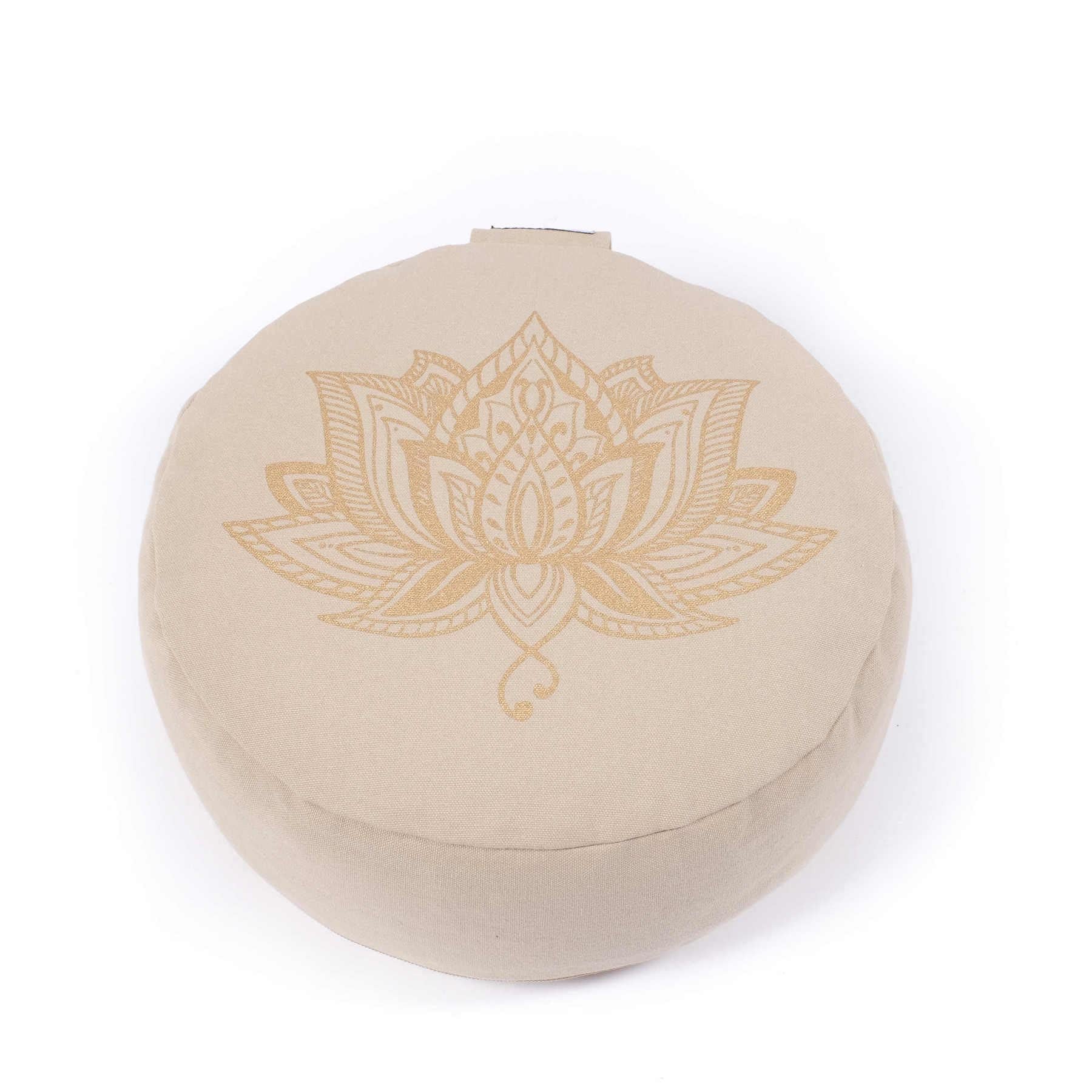 Meditationskissen Lotus SMALL Bio Baumwolle sand