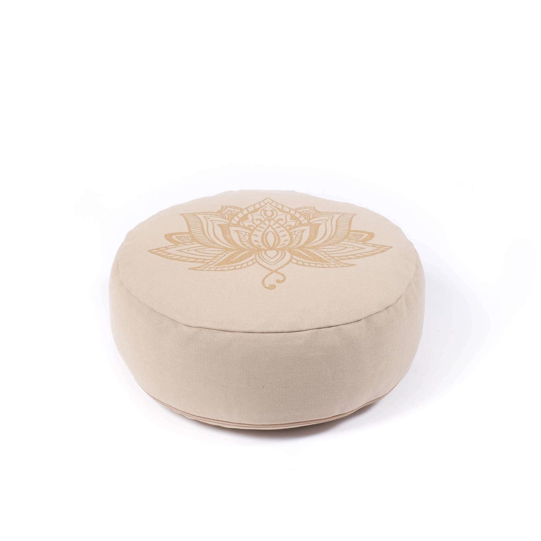 Meditationskissen Lotus SMALL Bio Baumwolle sand