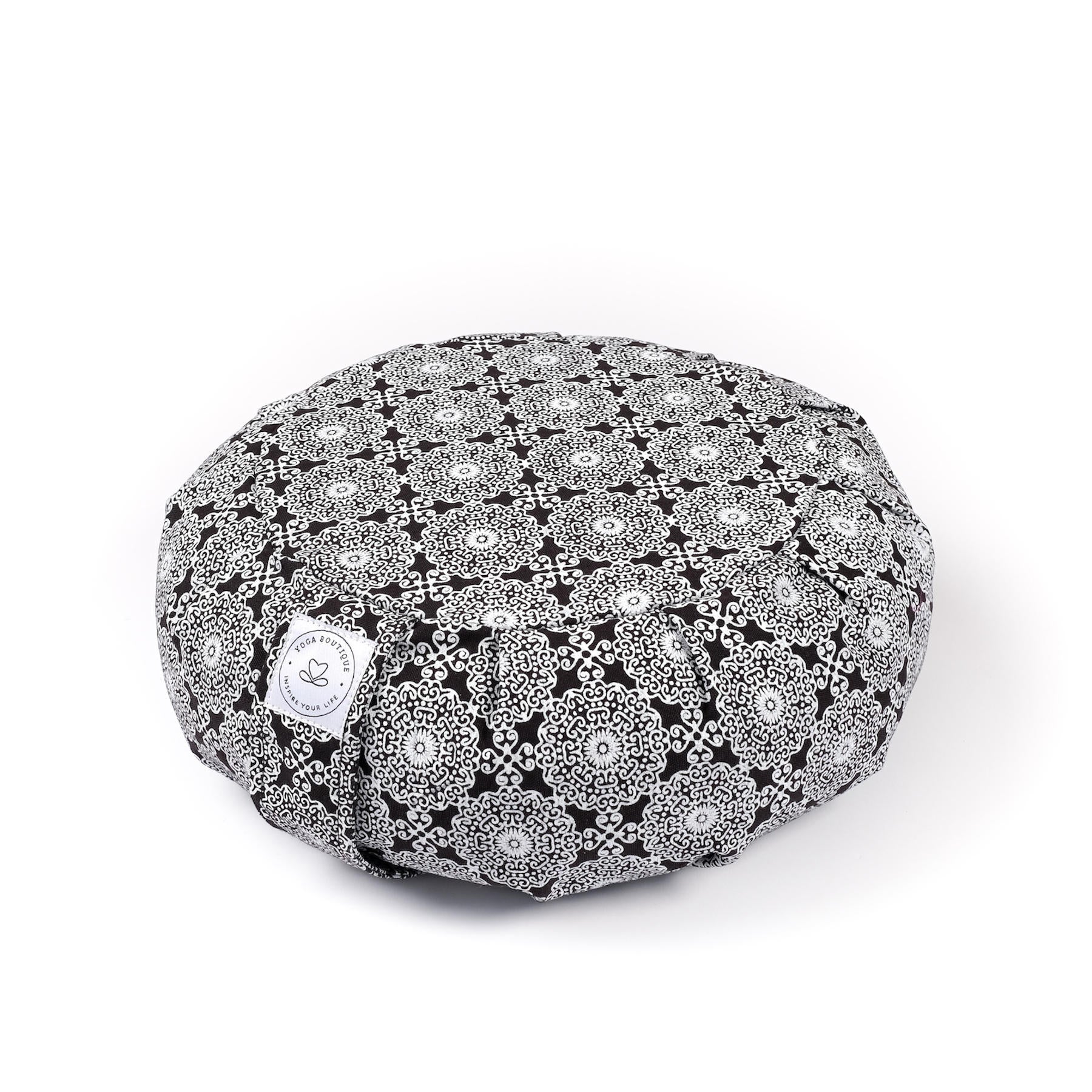 Meditationskissen Zafu Indian Dream Bio Baumwolle schwarz