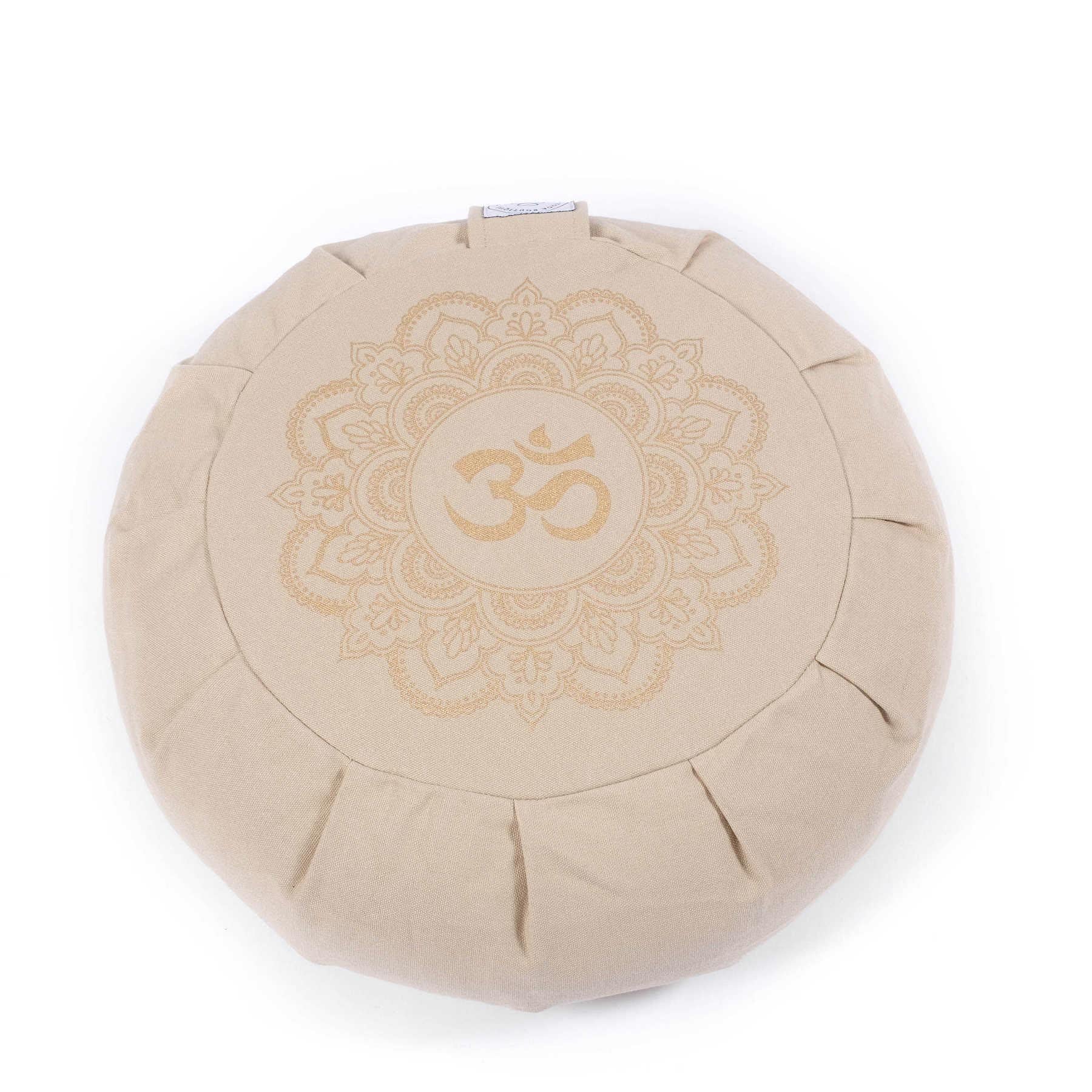 Meditationskissen Zafu Mandala OM sand