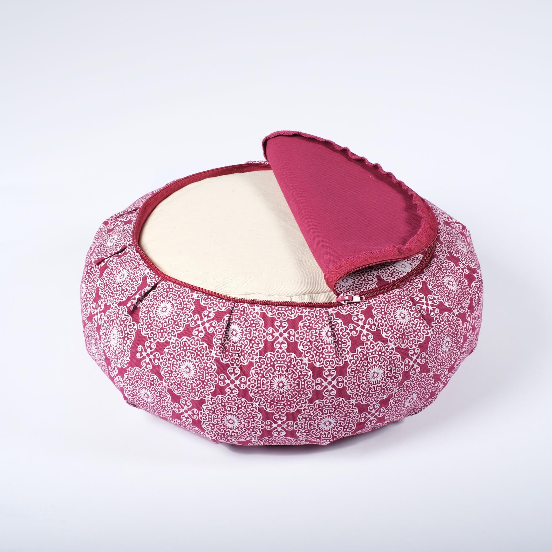 Meditationskissen Zafu Indian Dream aubergine