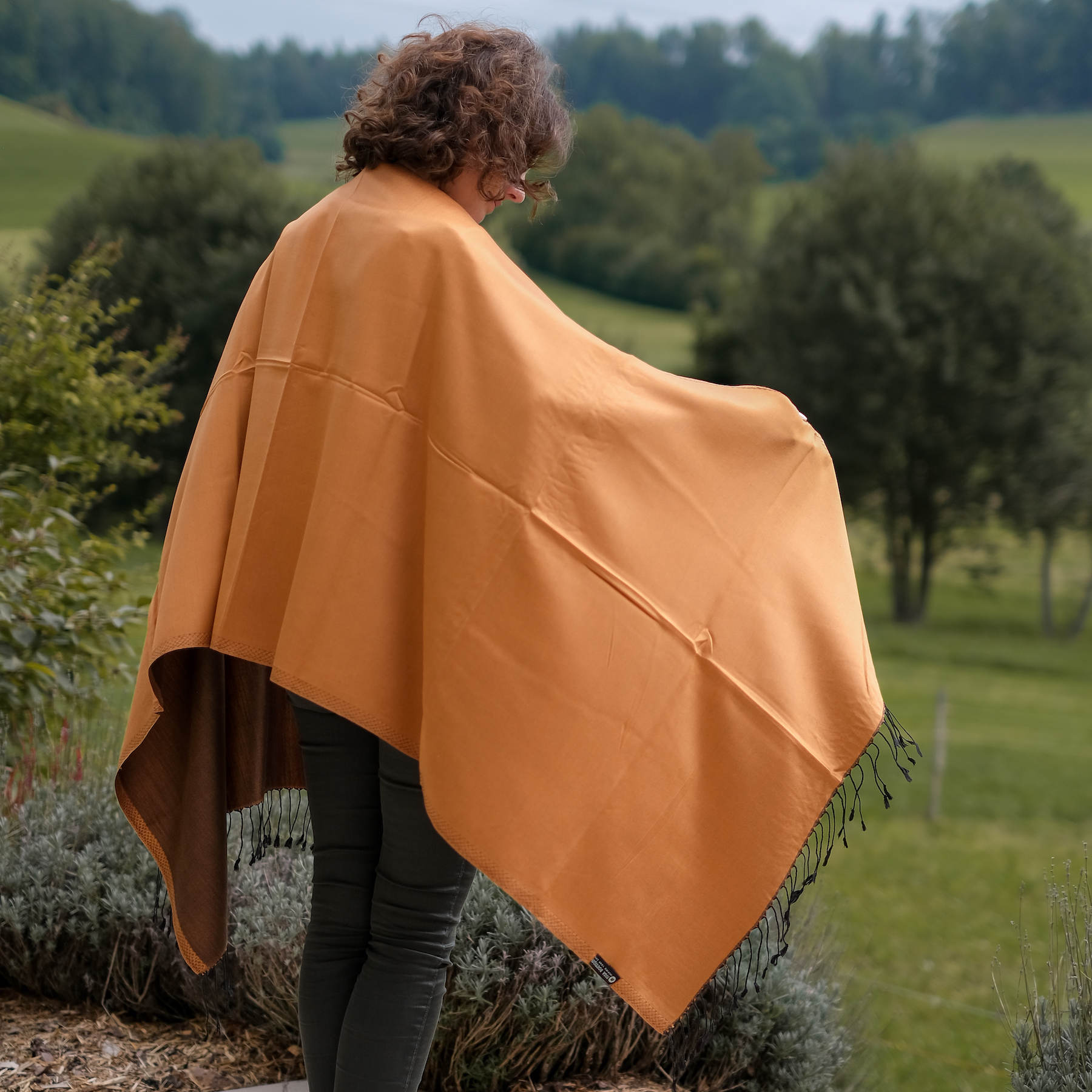 Meditationstuch Schal Seide Roussillon