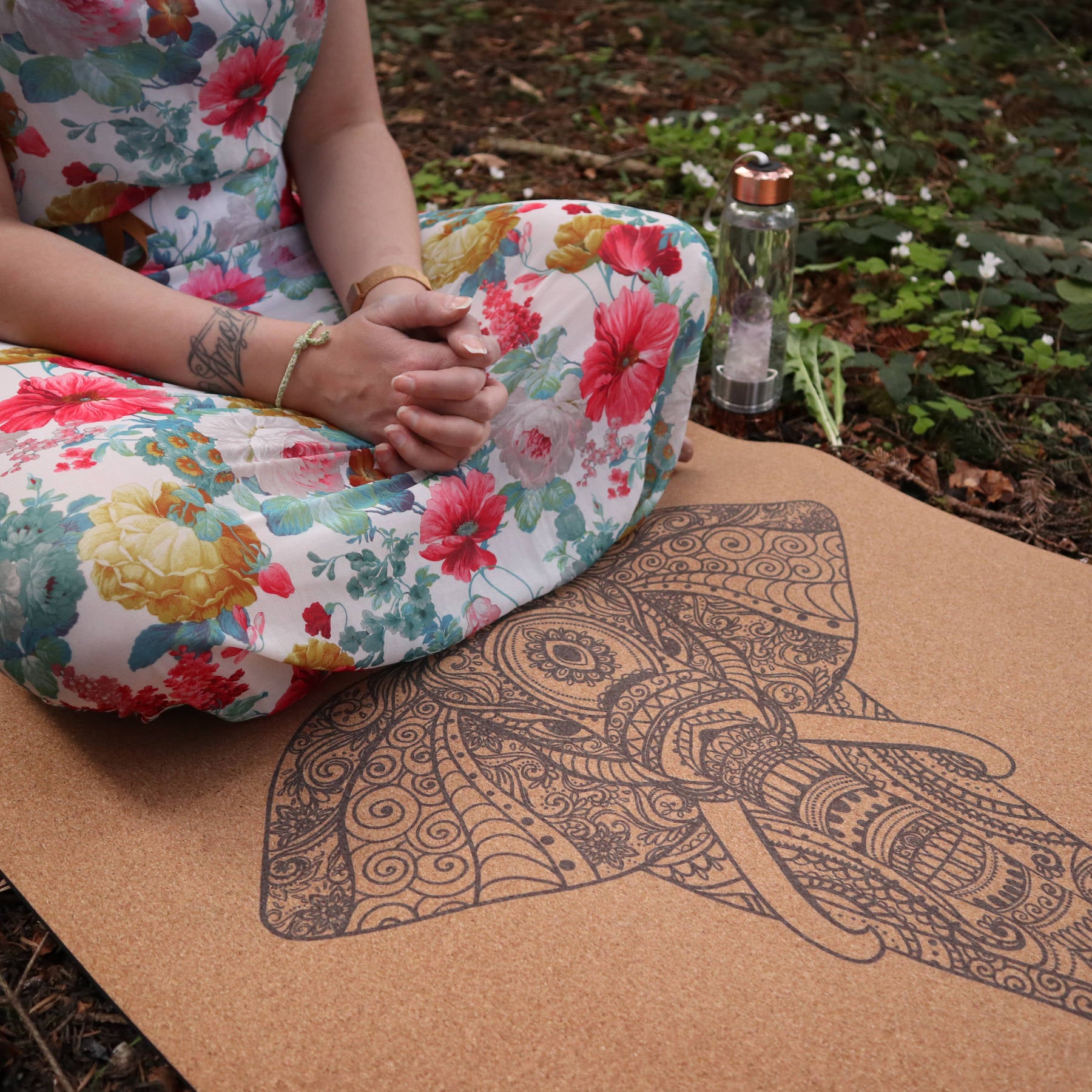 Yogamatte Kork Ganesha