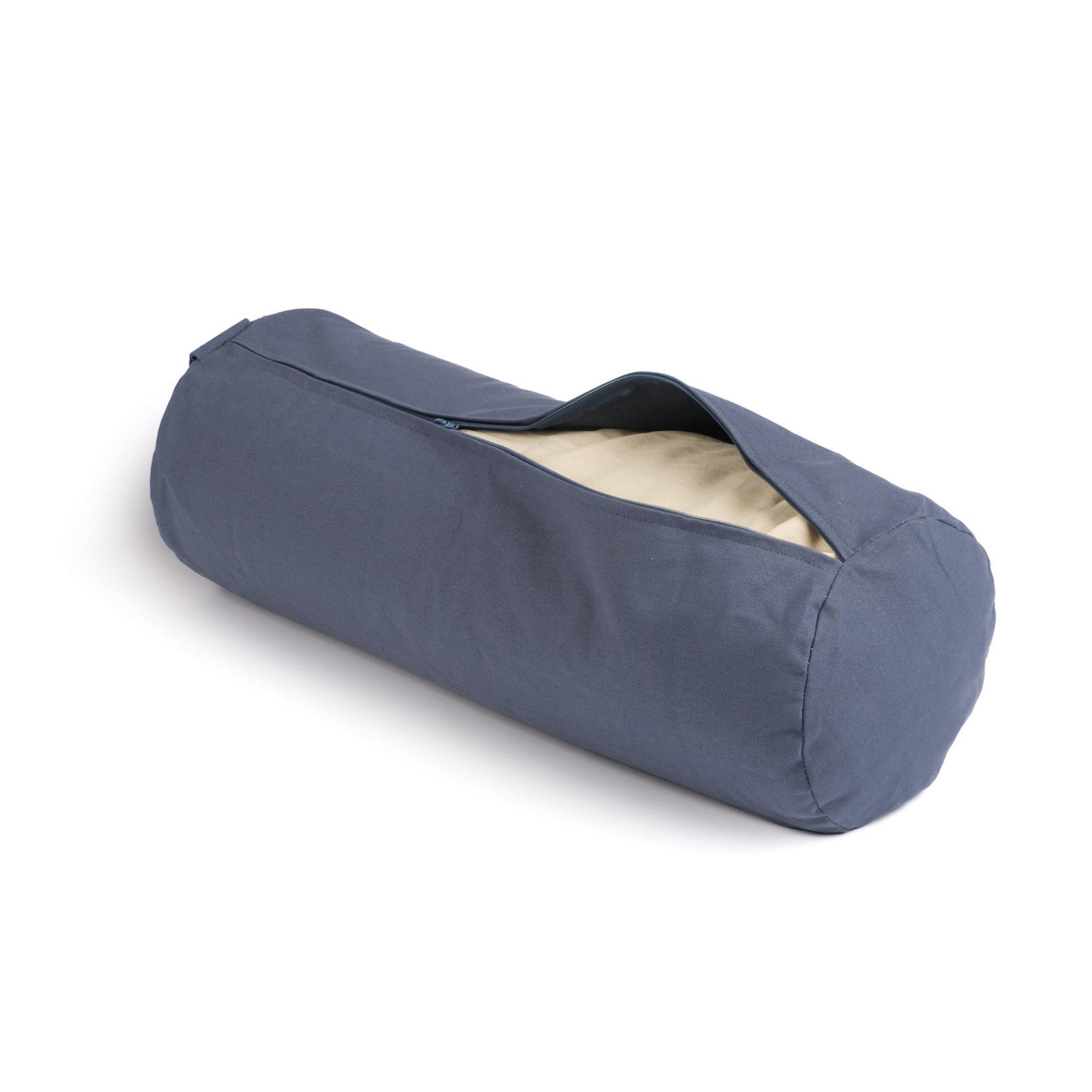 Yoga Bolster aus Baumwolle uni blue-sky