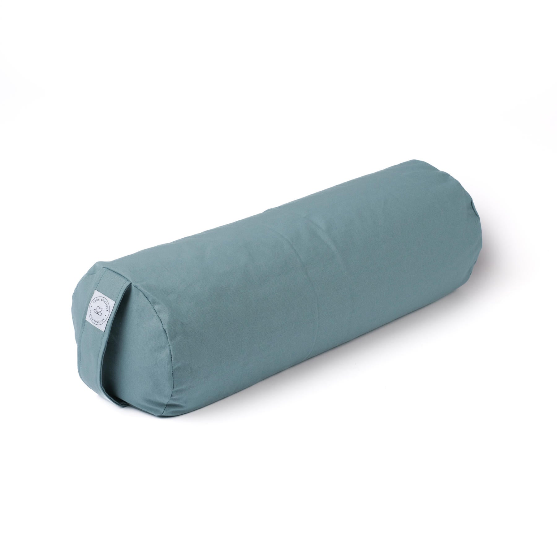 Yoga Bolster aus Baumwolle uni green-water