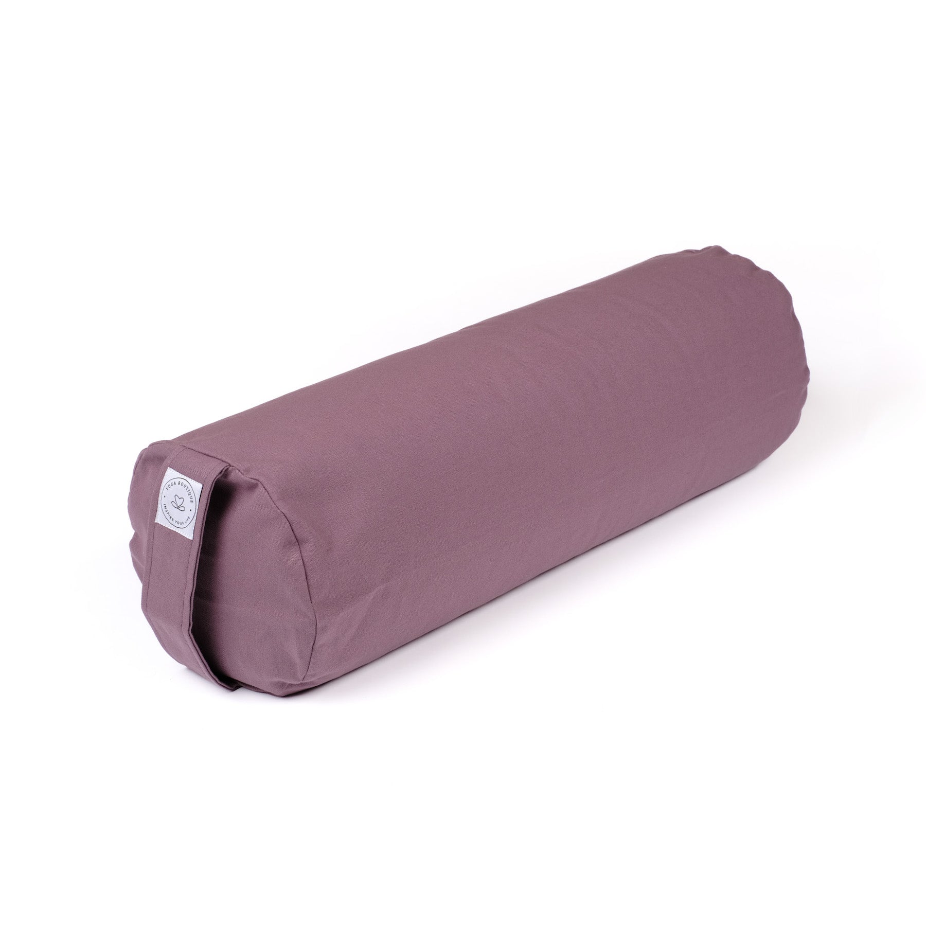 Yoga Bolster aus Baumwolle uni lavendel