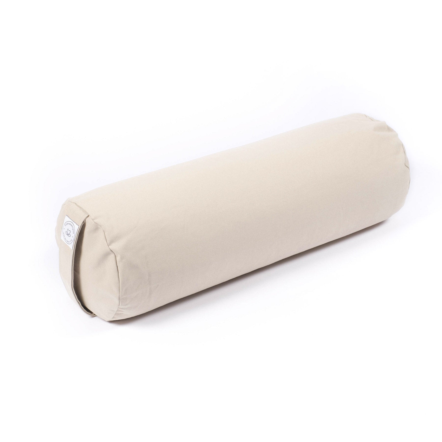 Yoga Bolster aus Baumwolle uni naturweiss