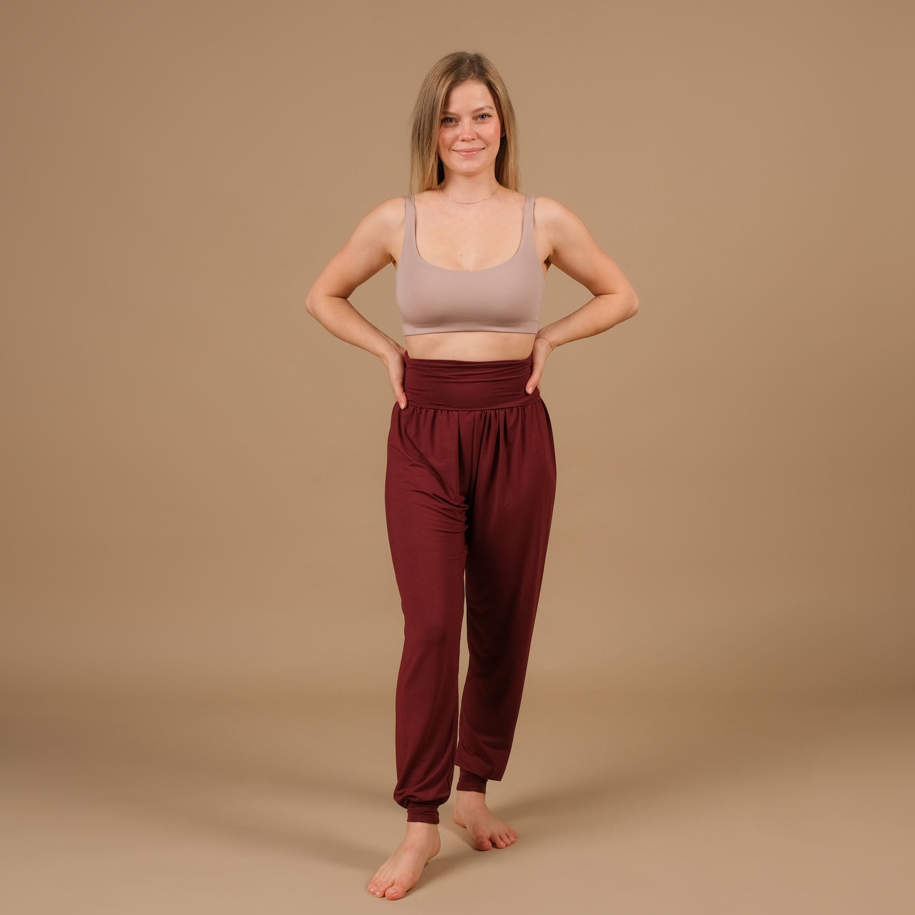Yoga Bra Comfy mocca, nachhaltig, made in Switzerland