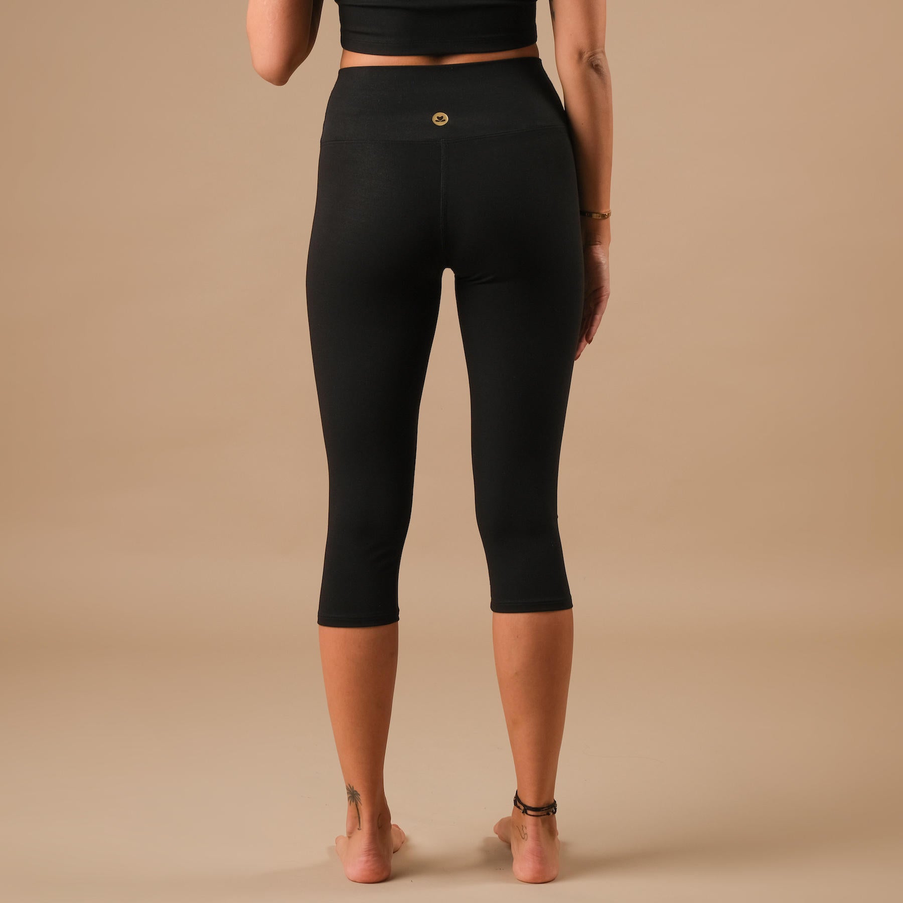 Yoga Capri Leggings Comfy schwarz