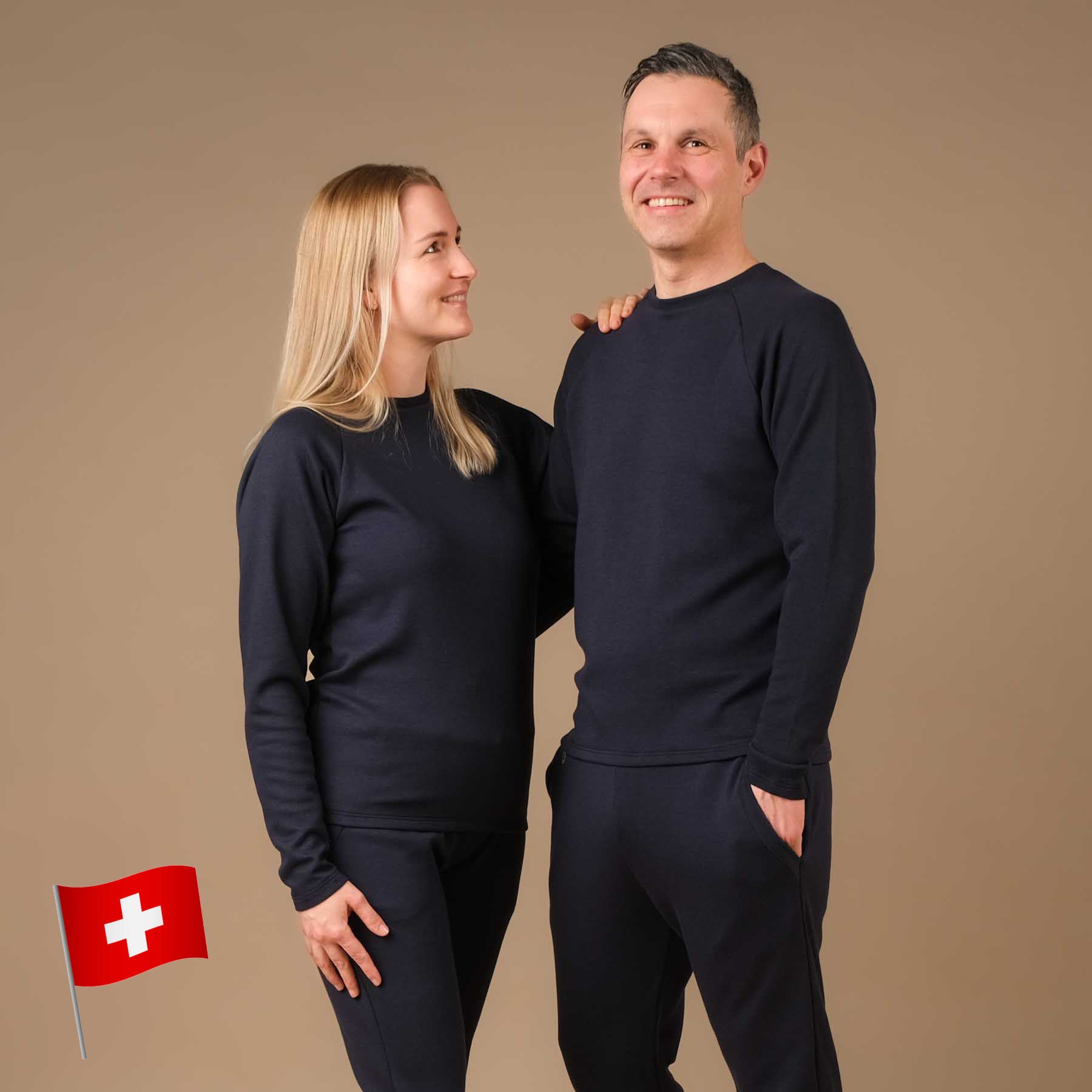 Yoga Sweatshirt unisex Cosy navy