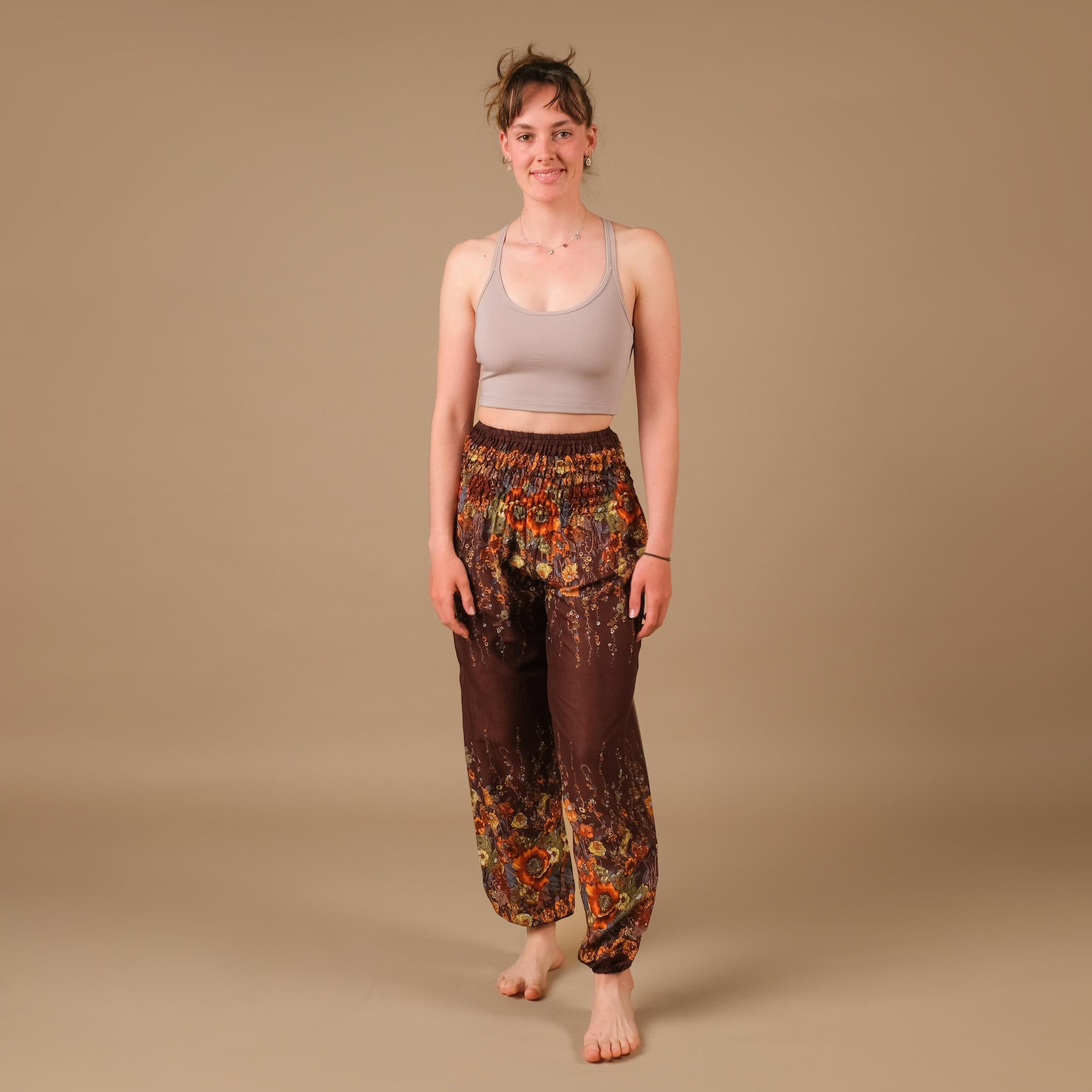 Yoga Kleider Crop Top Joy mocca aus nachhaltigem Stoff und in der Schweiz hergestellt