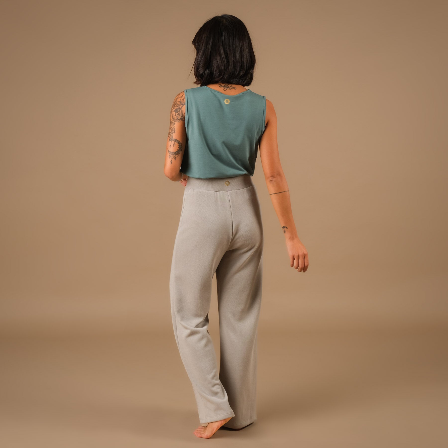 Yoga Culotte weite Hose Cosy Swiss made grau