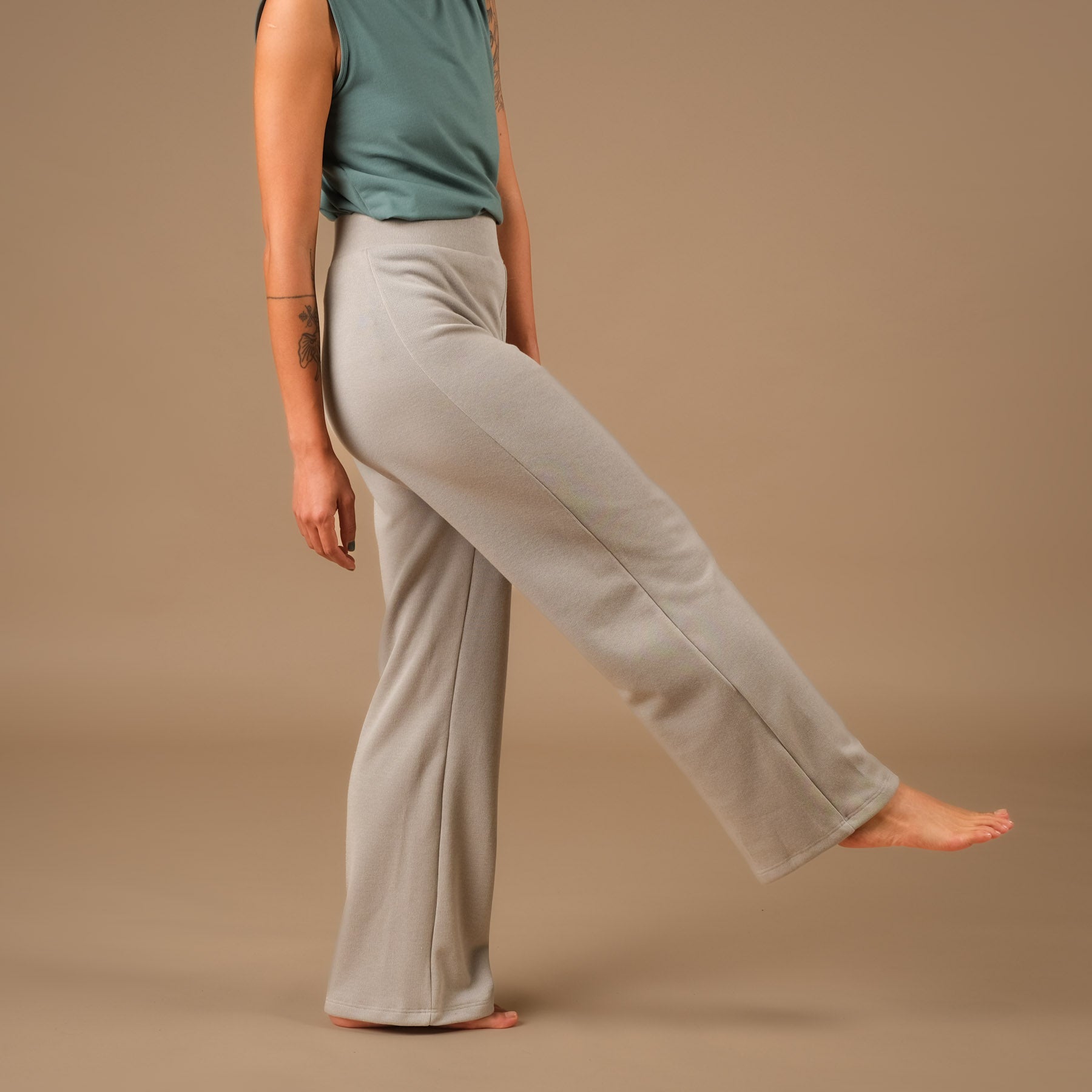 Yoga Culotte weite Hose Cosy Swiss made grau