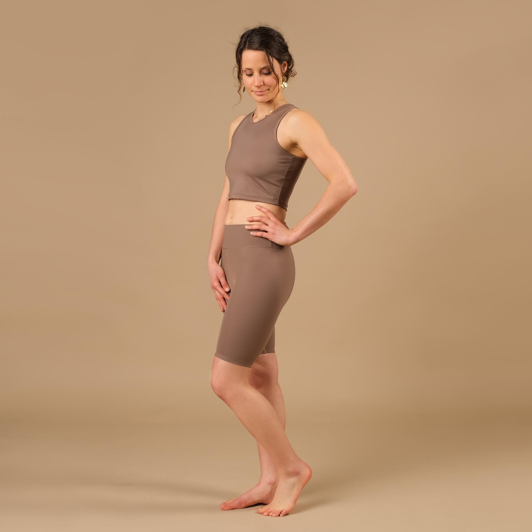 Yoga Crop Top Daniela Eco Mare sand