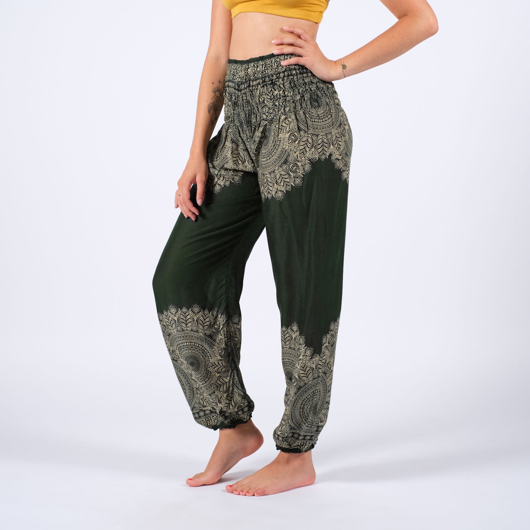 Yoga Haremshose Boho olive