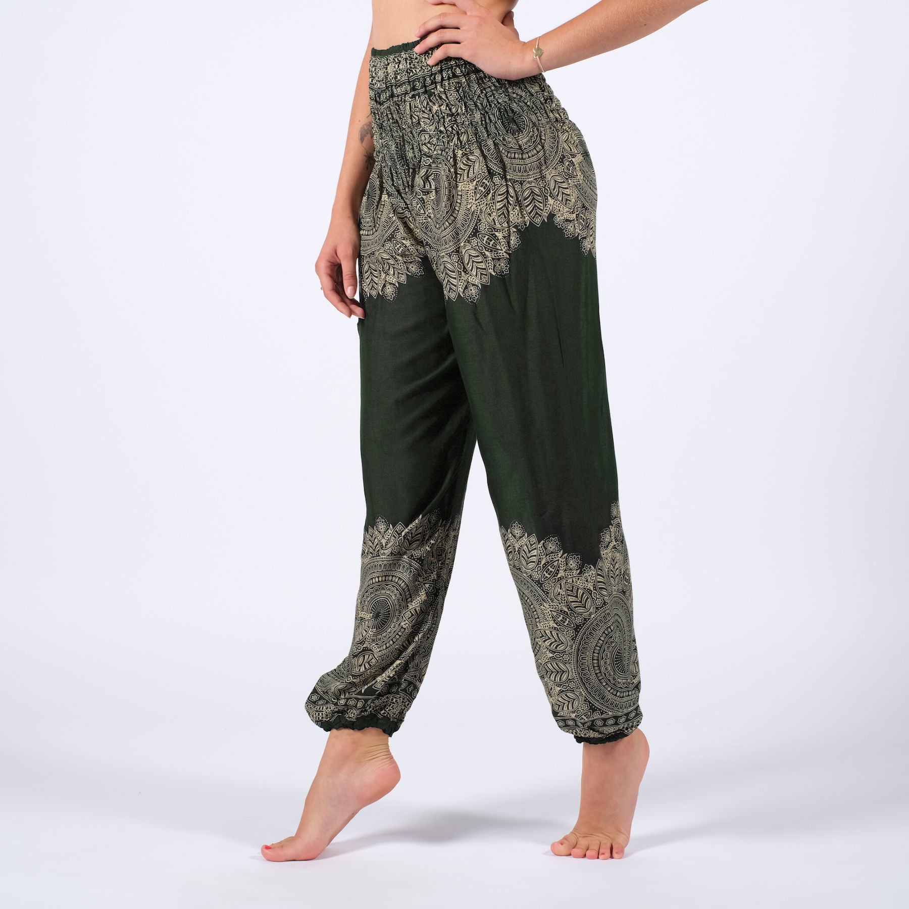 Yoga Haremshose Boho olive