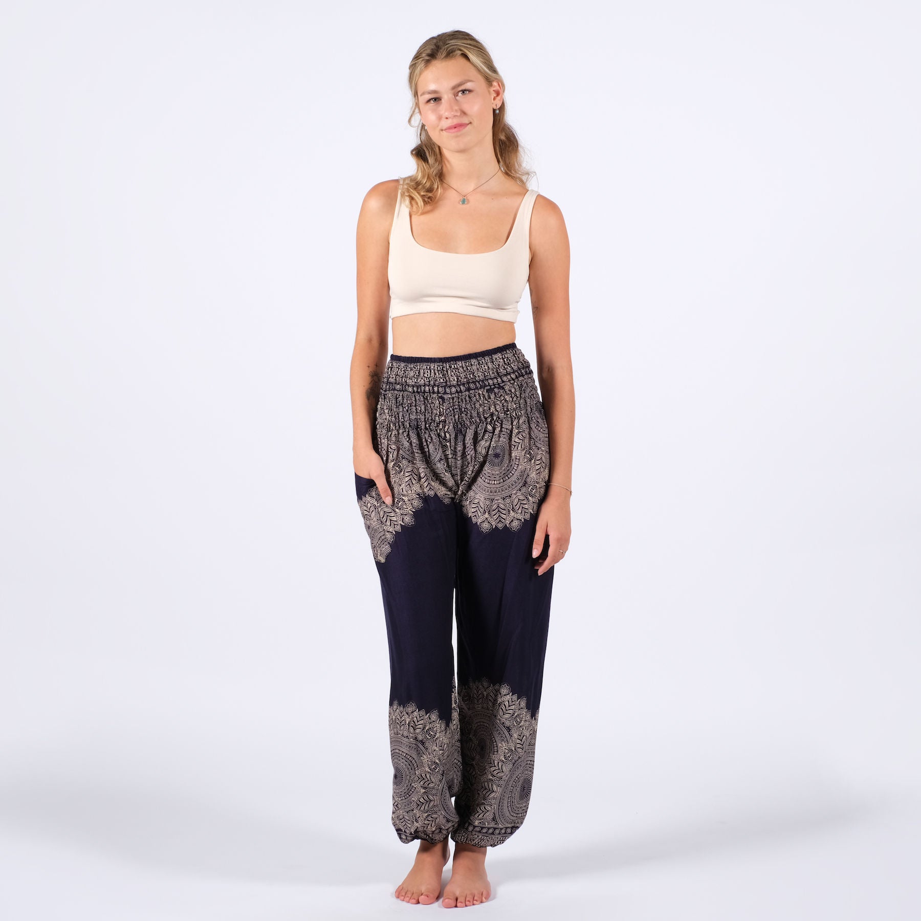 Yoga Haremshose Boho navy