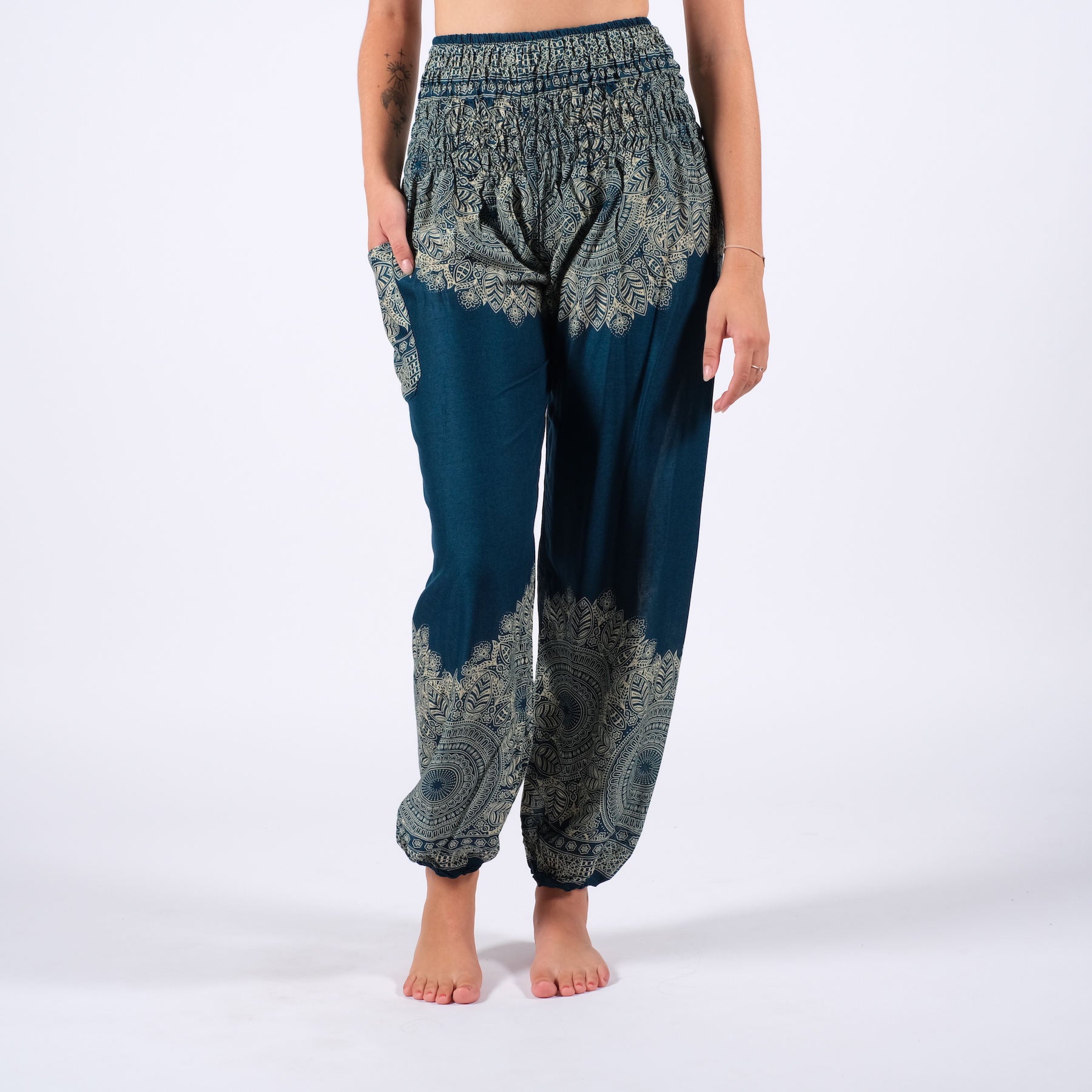 Yoga Haremshose Boho petrol