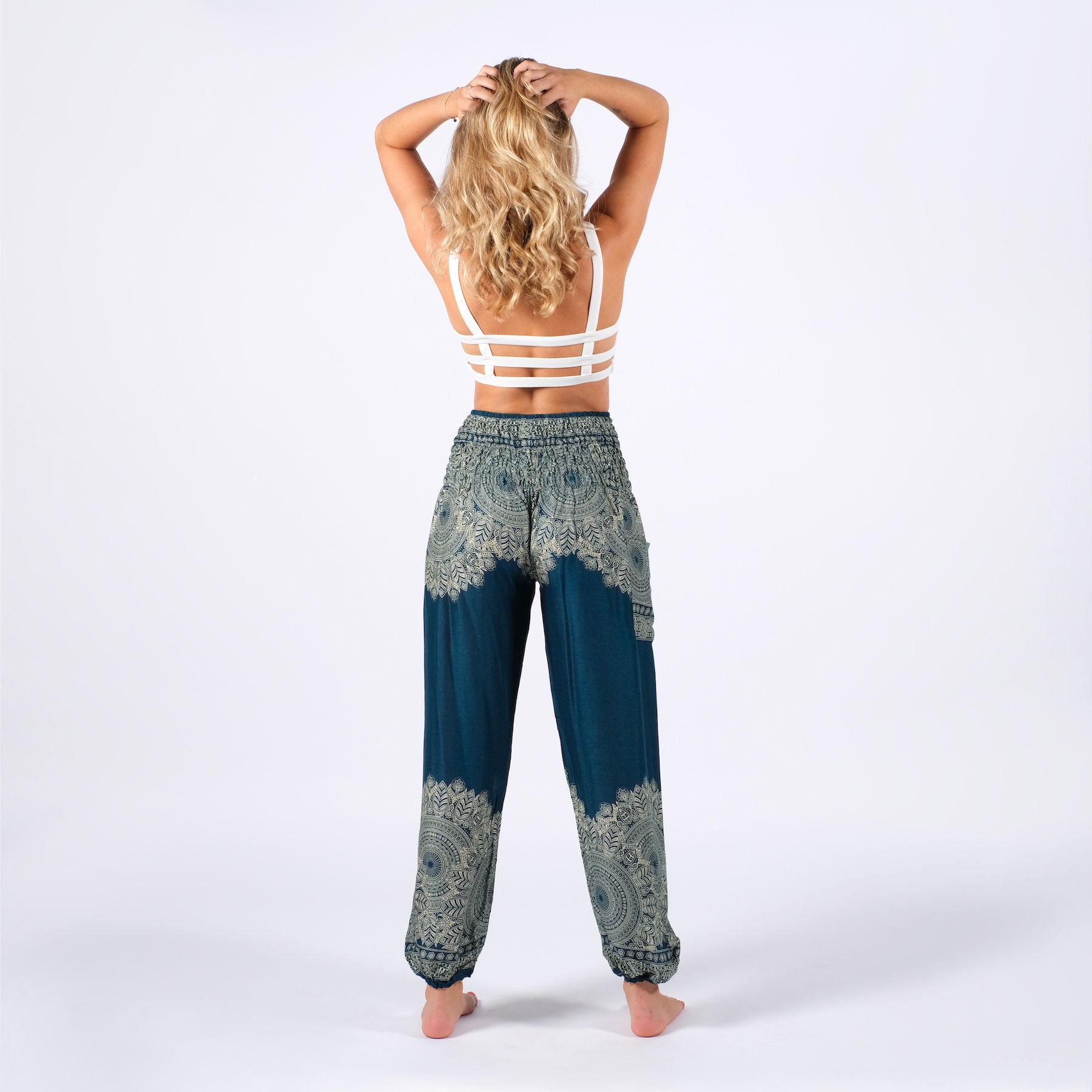 Yoga Haremshose Boho petrol