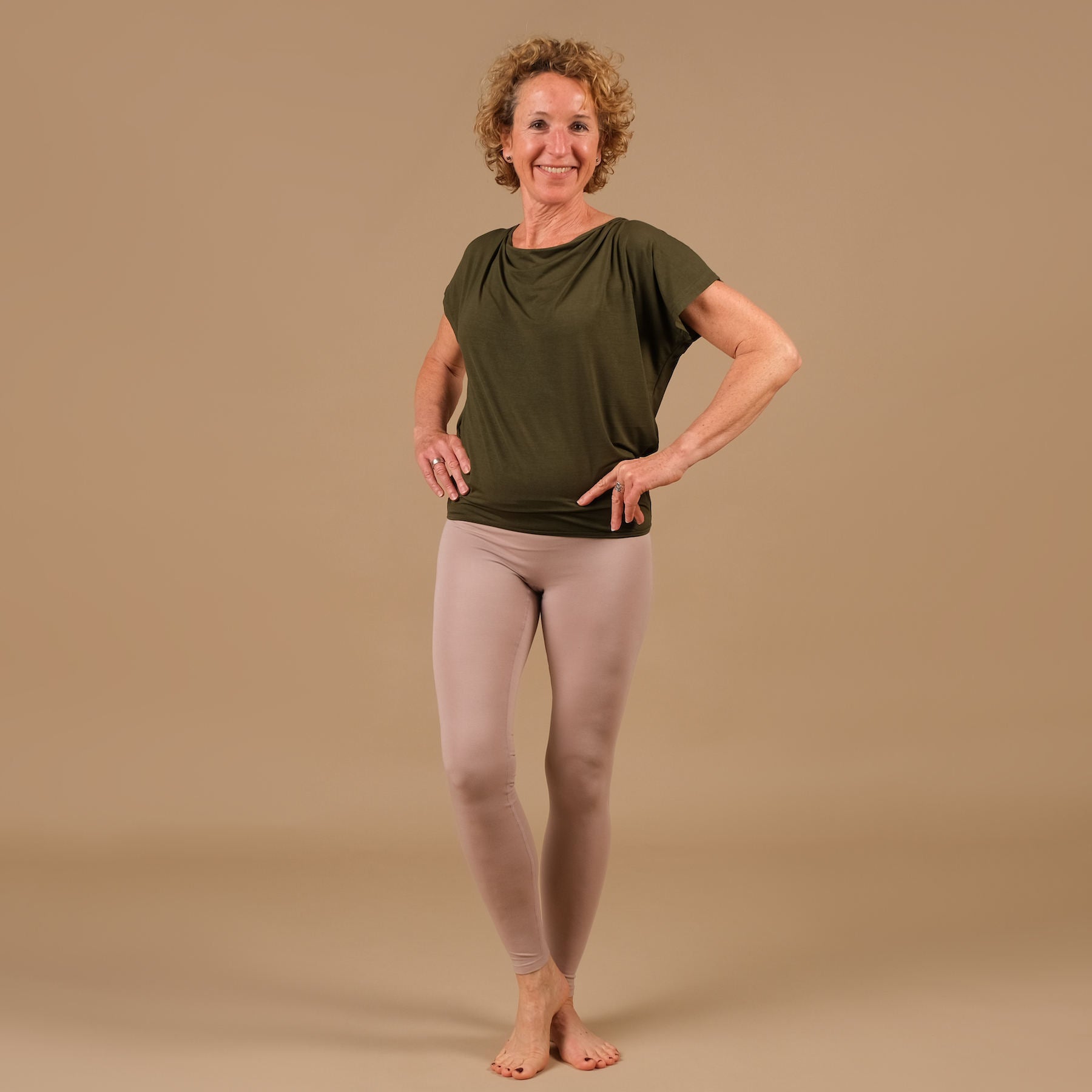 Yoga Leggings Comfy mocca, super weich, nachhaltig, in der Schweiz hergestellt