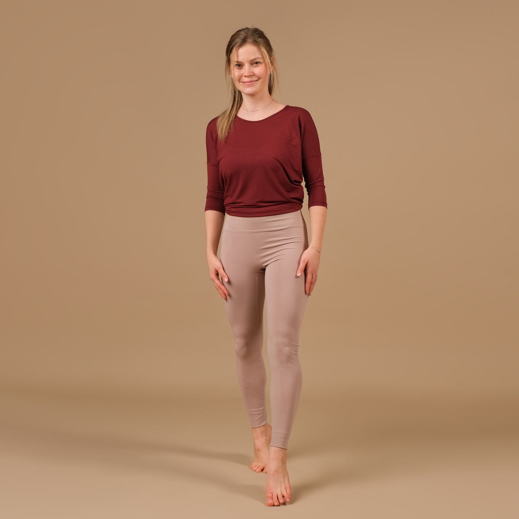 Yoga Leggings Comfy mocca, super weich, nachhaltig, in der Schweiz hergestellt
