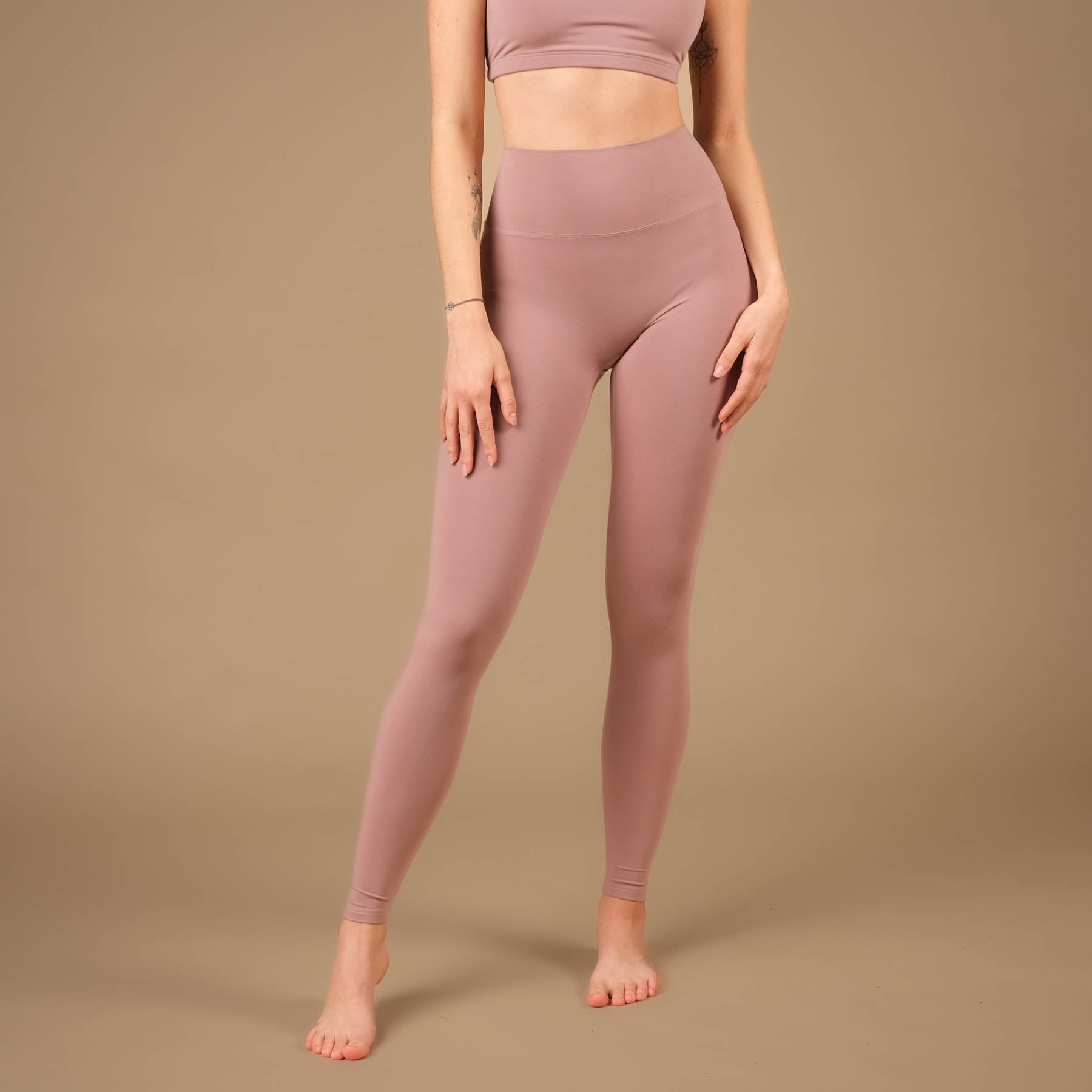 Yoga Leggings Comfy rosewood, in der Schweiz hergestellt