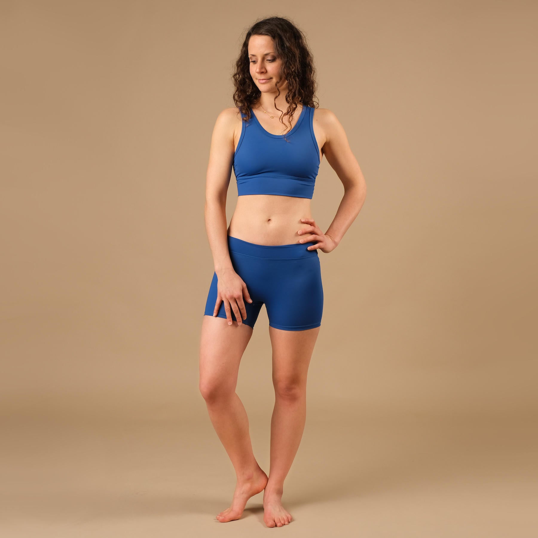 Yoga Shorts Eco Mare blau