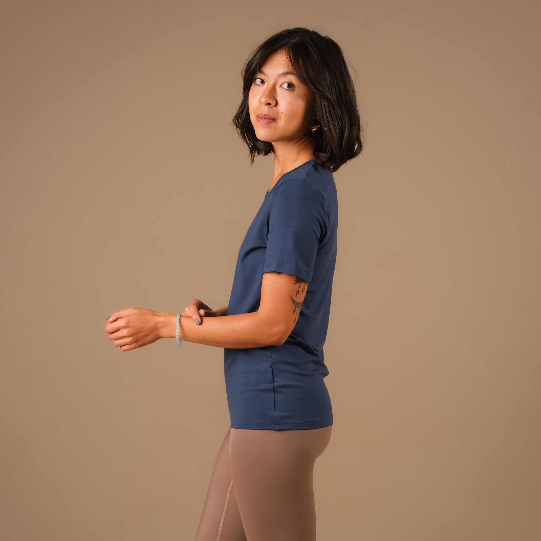 Yoga Shirt Classy kurzarm indigo