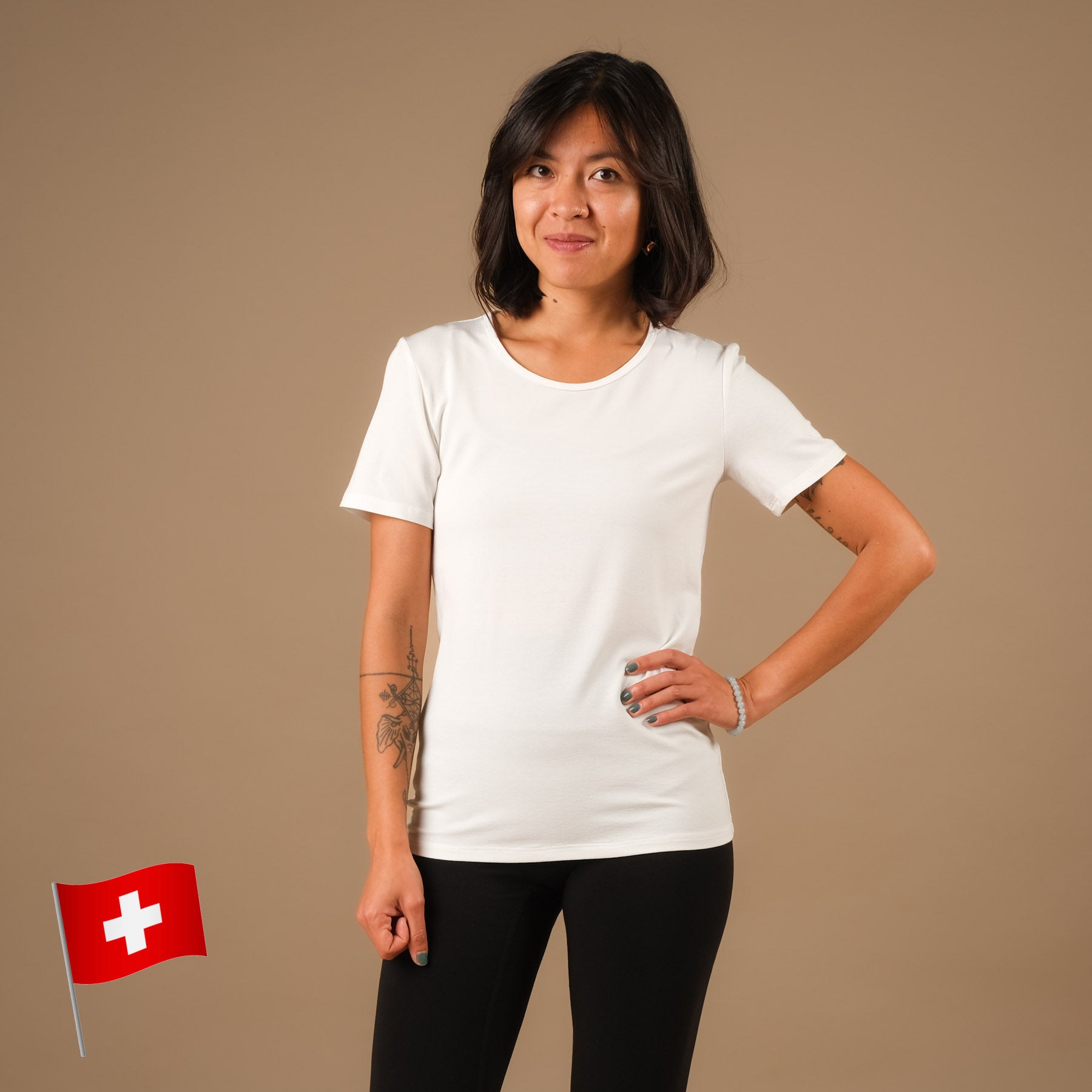 Yoga Shirt Classy kurzarm weiss