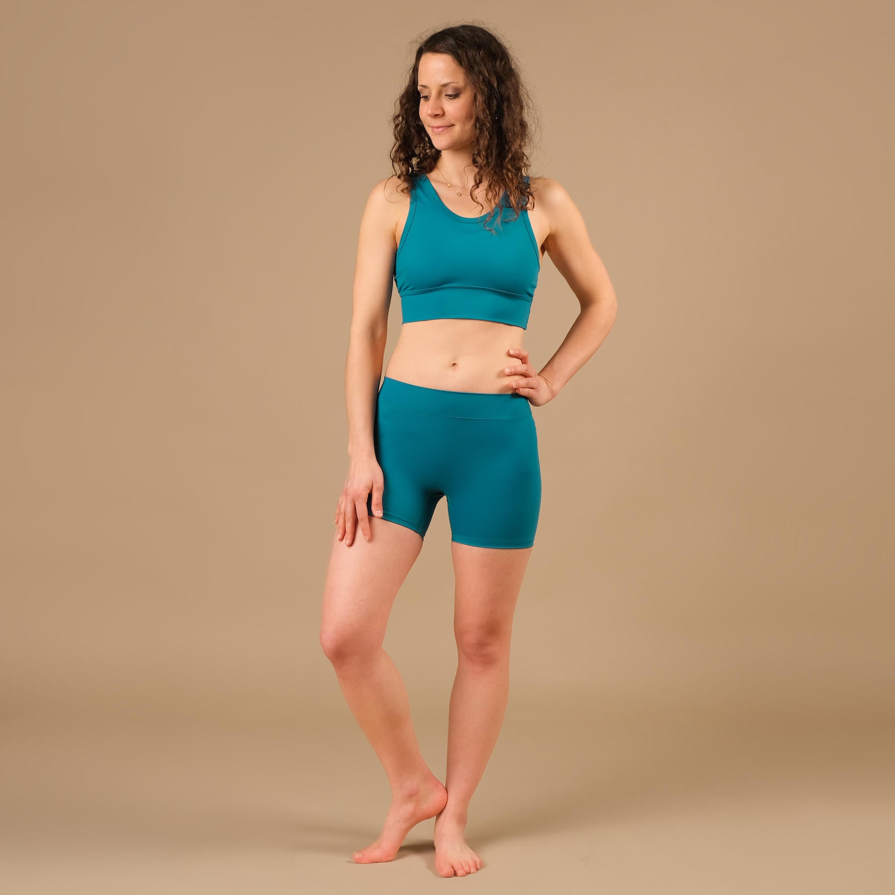 Yoga Shorts Eco Mare Econyl acqua