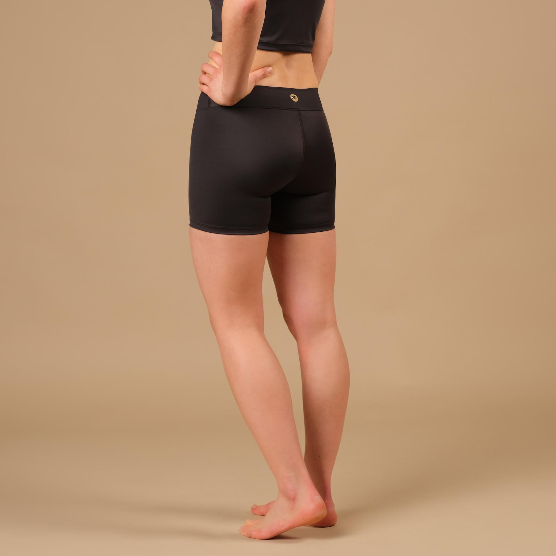 Yoga Shorts Eco Mare Econyl espresso