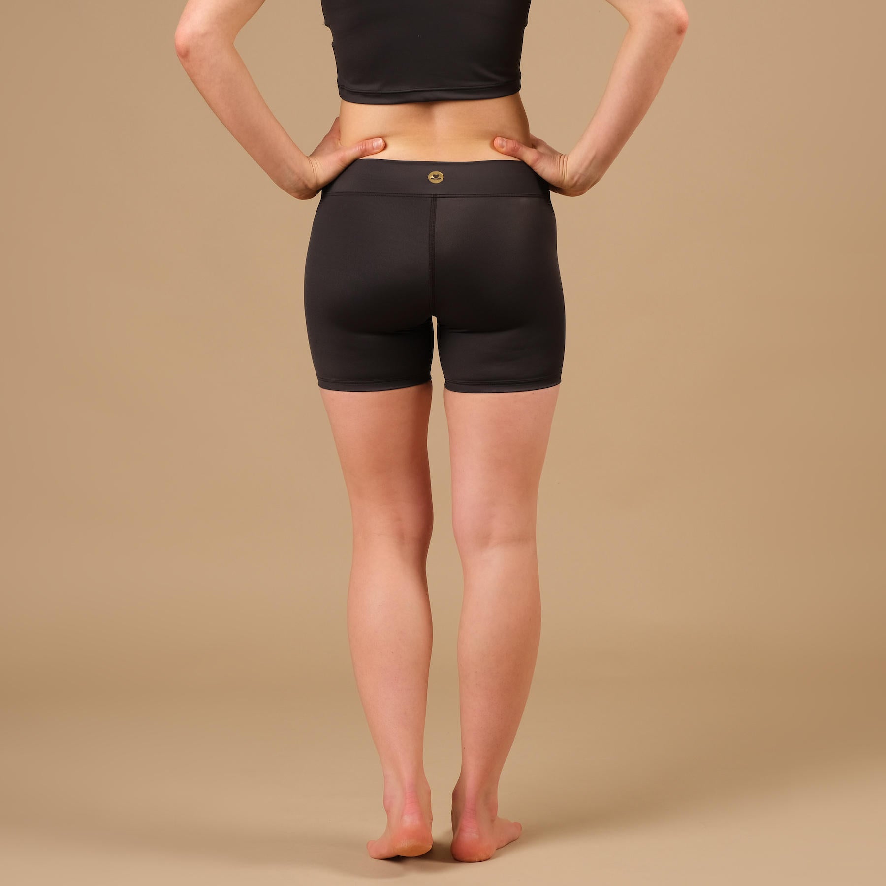 Yoga Shorts Eco Mare Econyl espresso