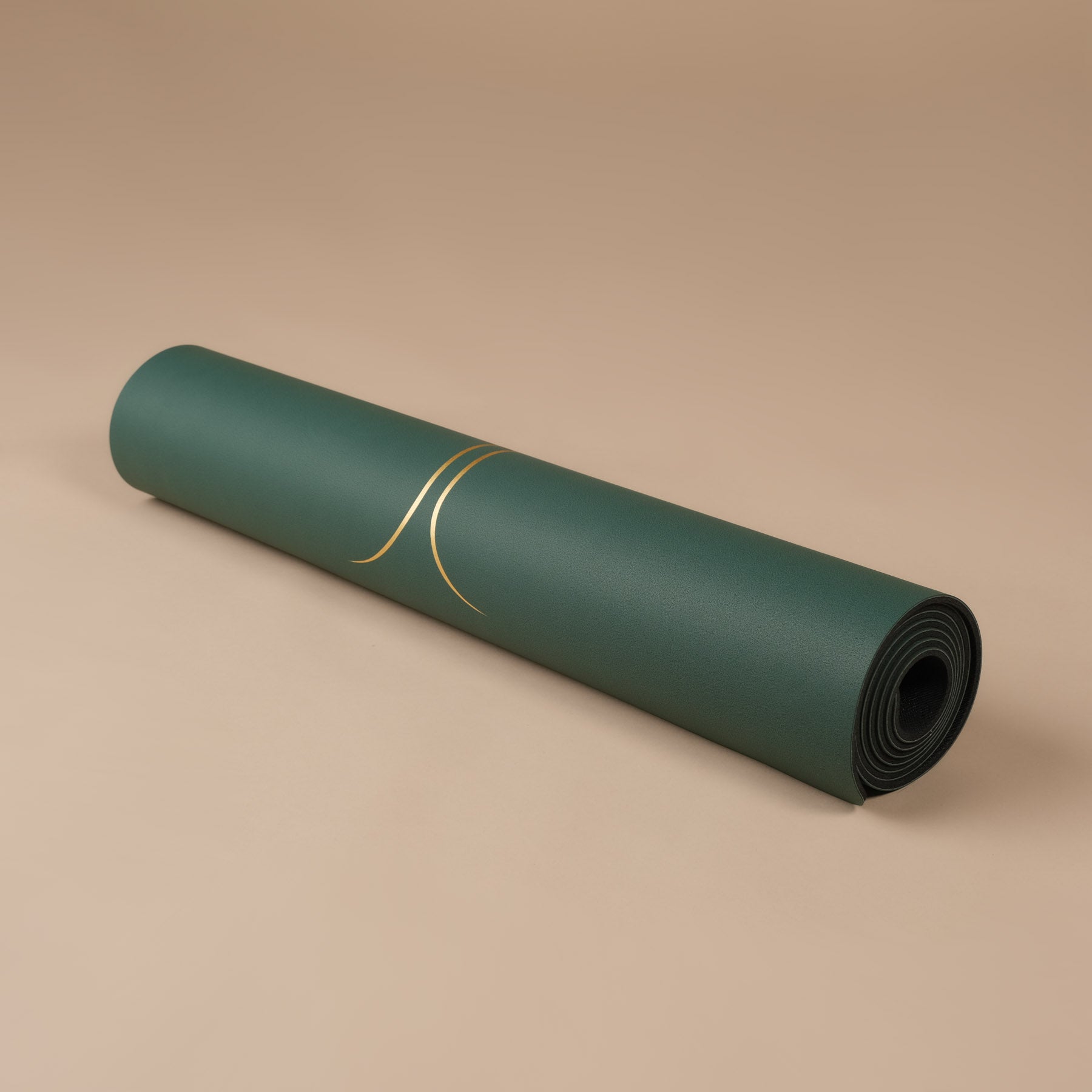 Yogamatte SuperGrip 2.0 Balance sehr rutschfest dunkel gruen