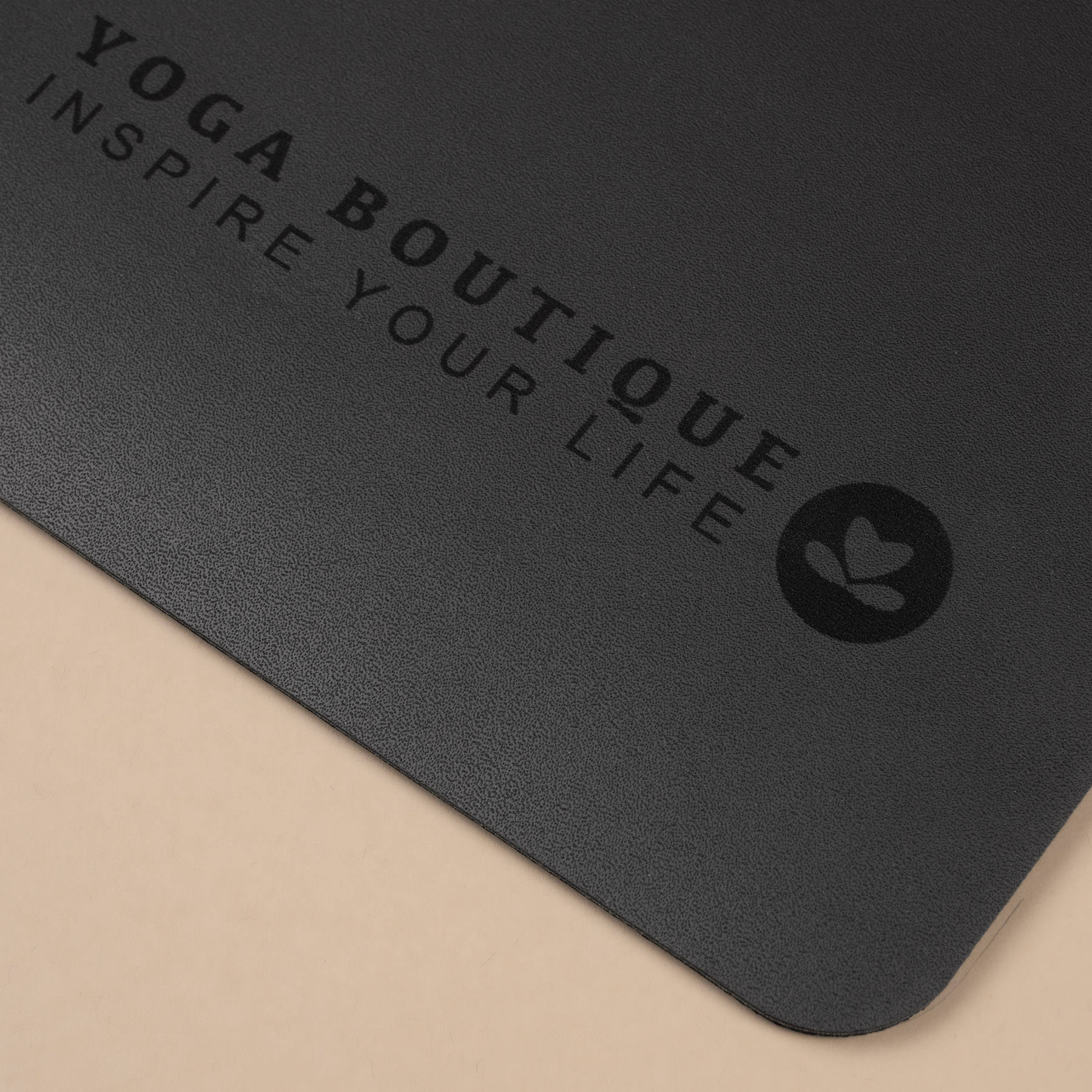 Yogamatte SuperGrip 2.0 Mandala sehr rutschfeste Yogamatte schwarz