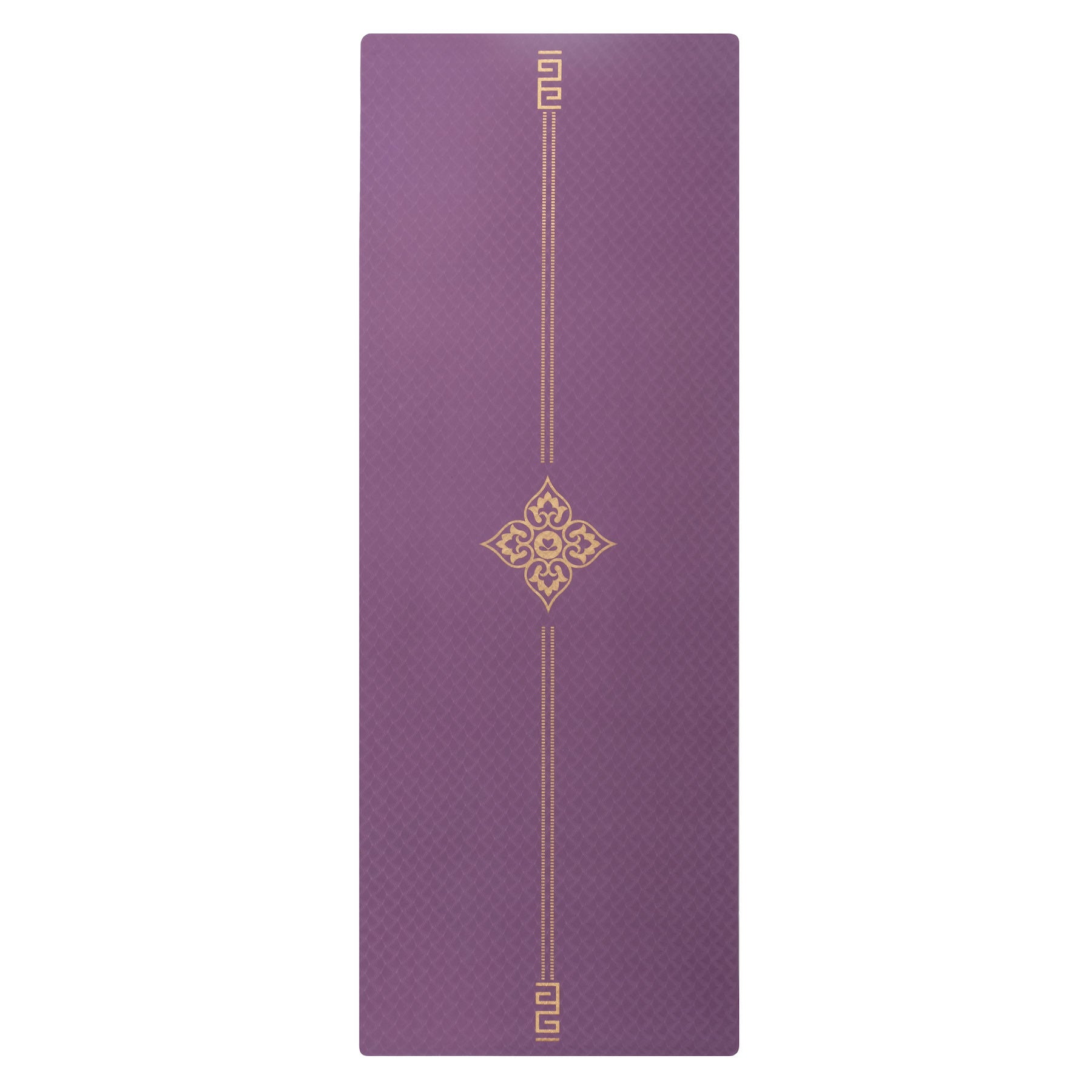 Yogamatte TPE gold Print violett